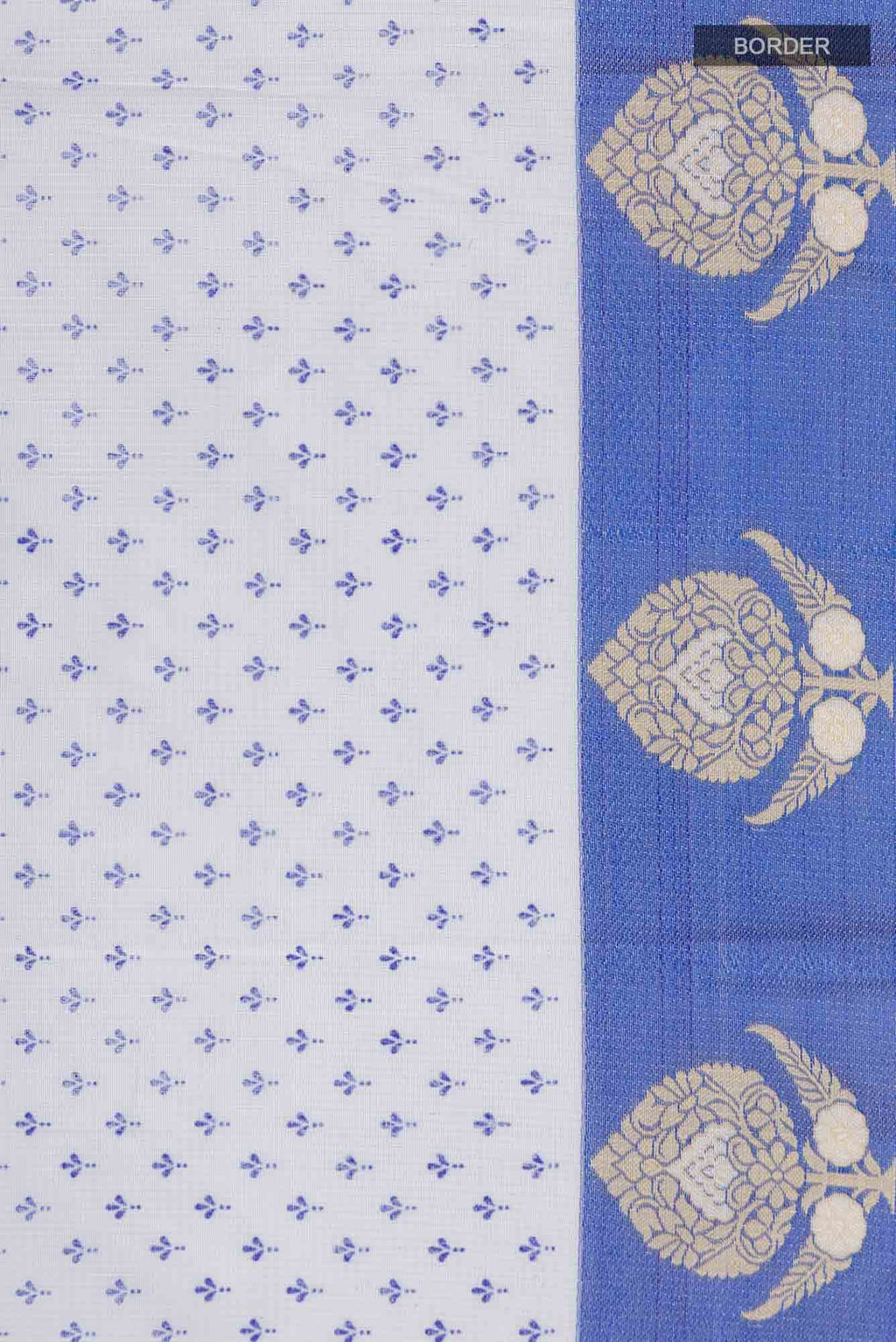Blue Blended Kota Cotton Saree