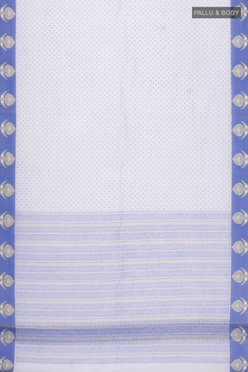 Blue Blended Kota Cotton Saree
