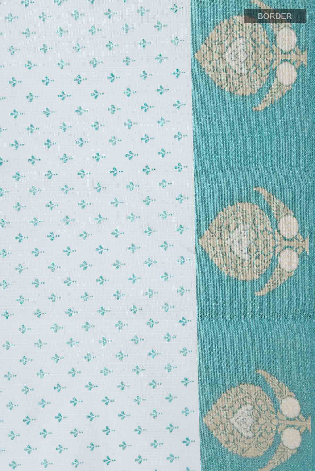 Blue Blended Kota Cotton Saree