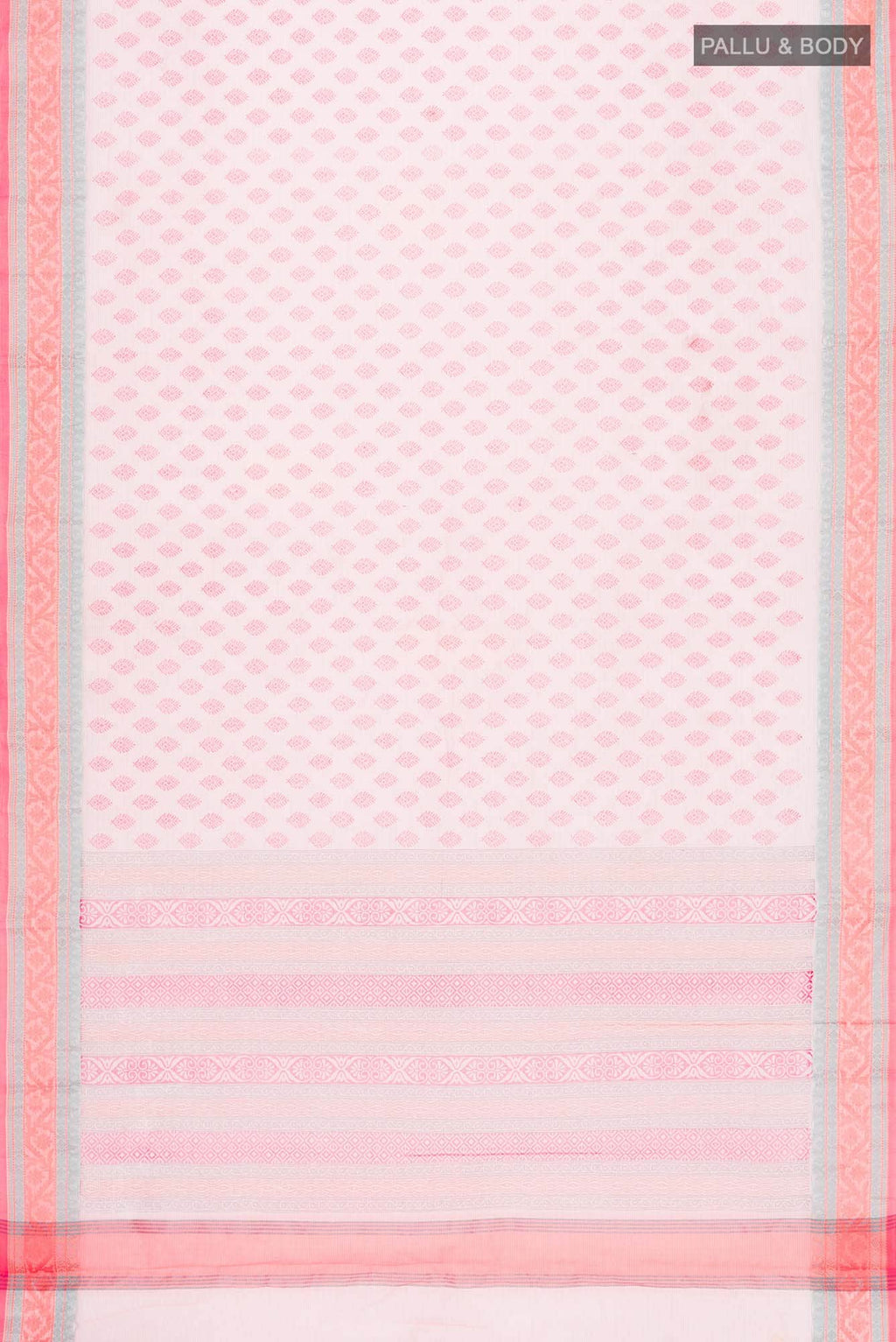 Peach Blended Kota Cotton Saree