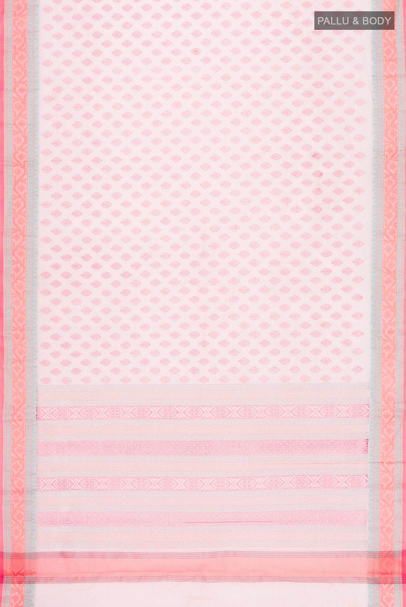 Peach Blended Kota Cotton Saree