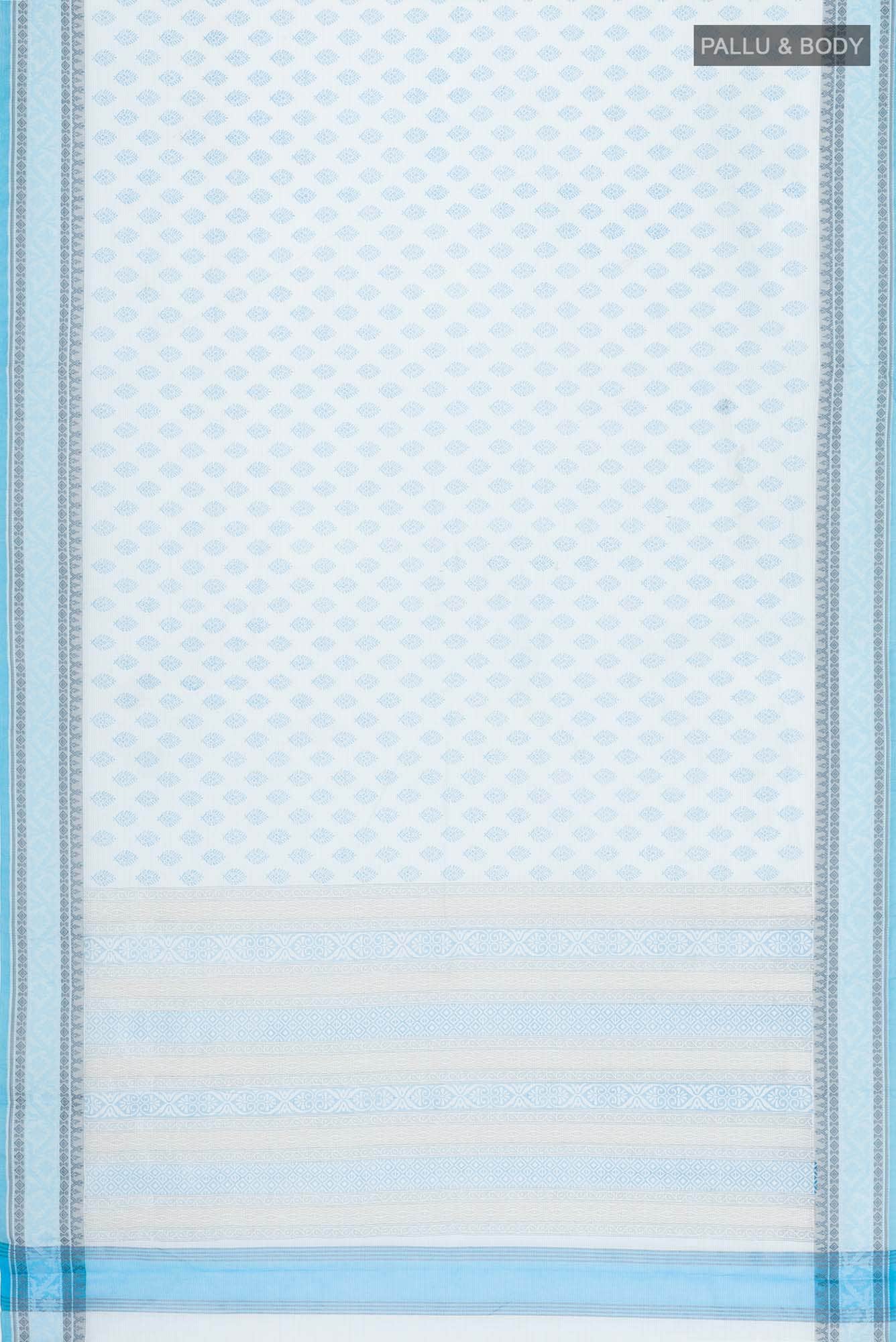 Blue Blended Kota Cotton Saree