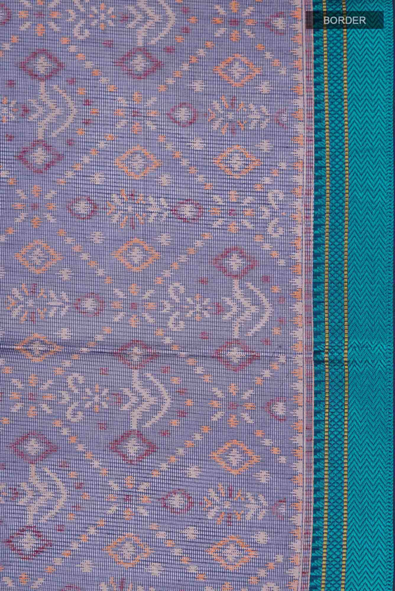 Navy Blue Blended Kota Cotton Saree