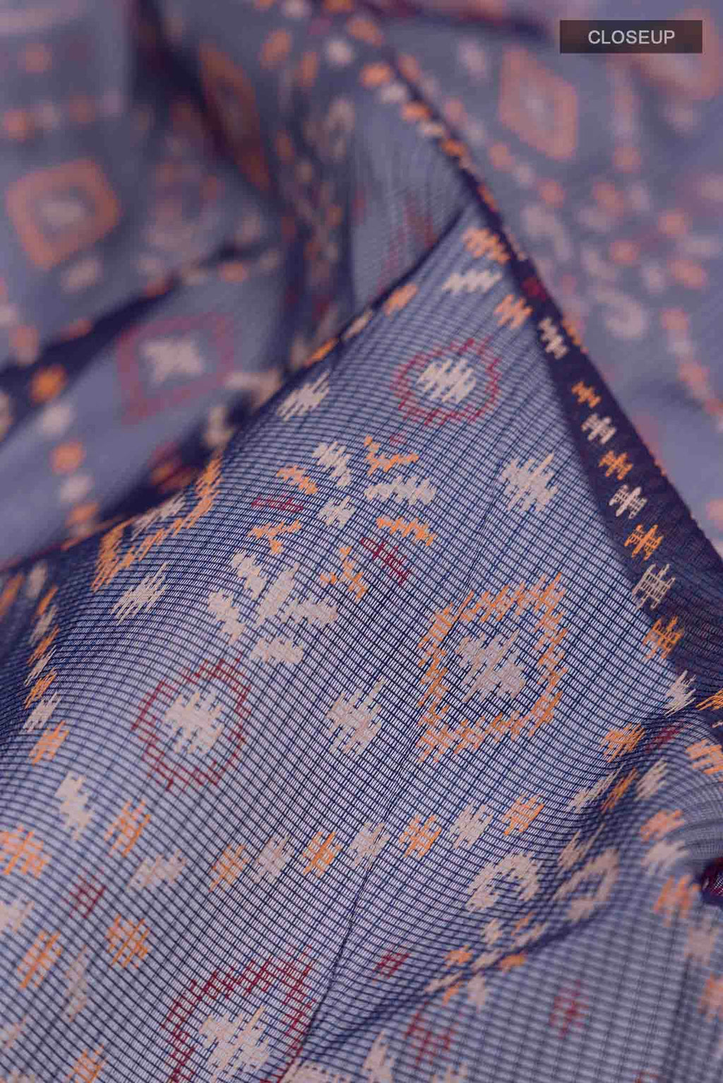 Navy Blue Blended Kota Cotton Saree