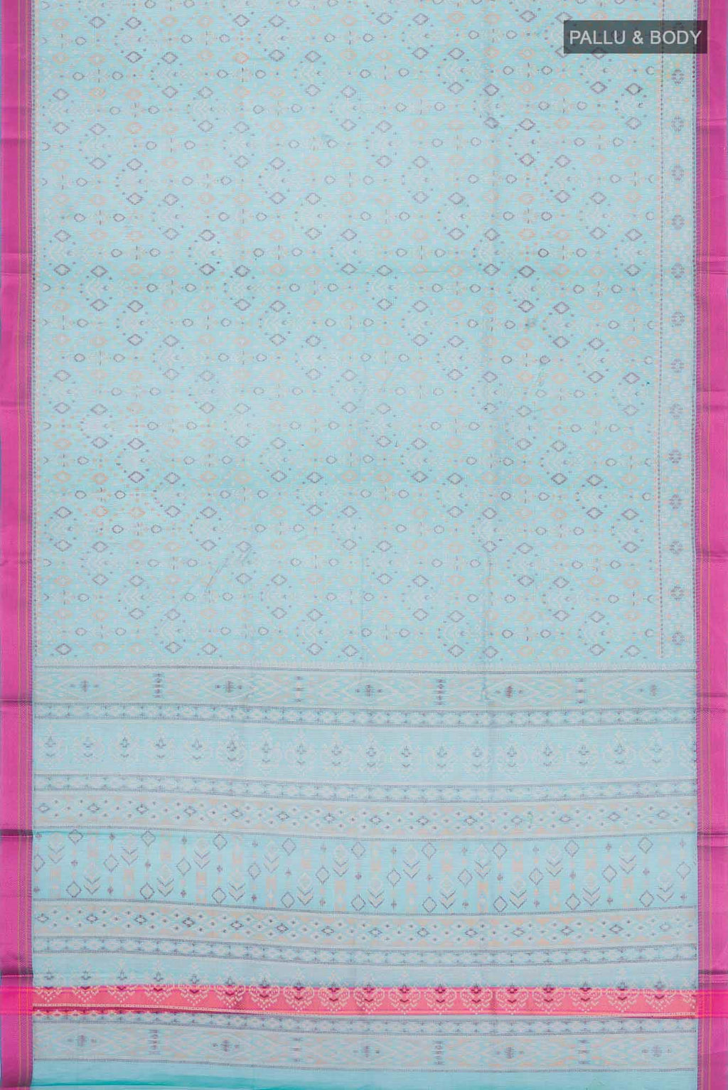 Blue Blended Kota Cotton Saree