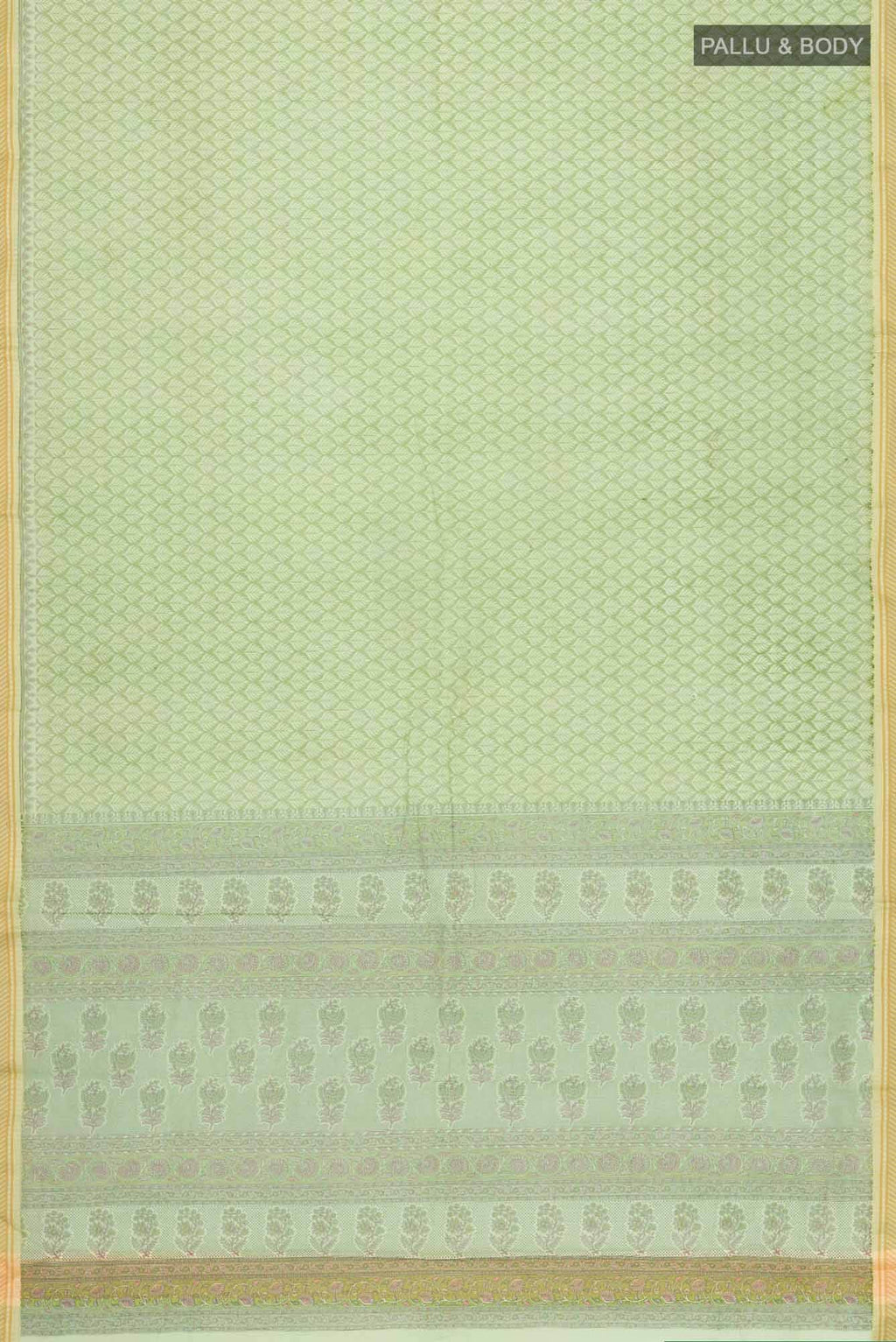 Green Blended Kota Cotton Saree