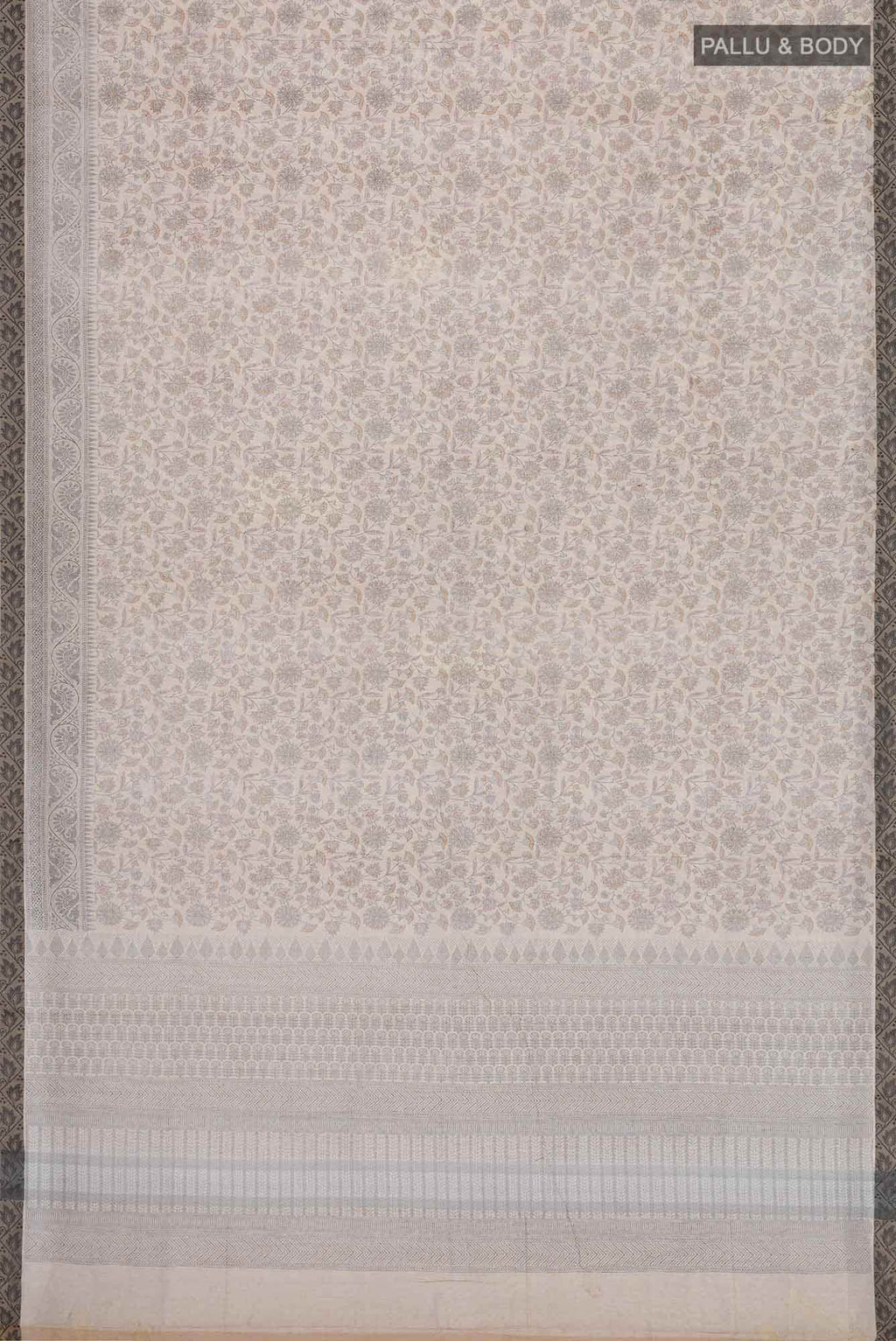 Brown Blended Kota Cotton Saree