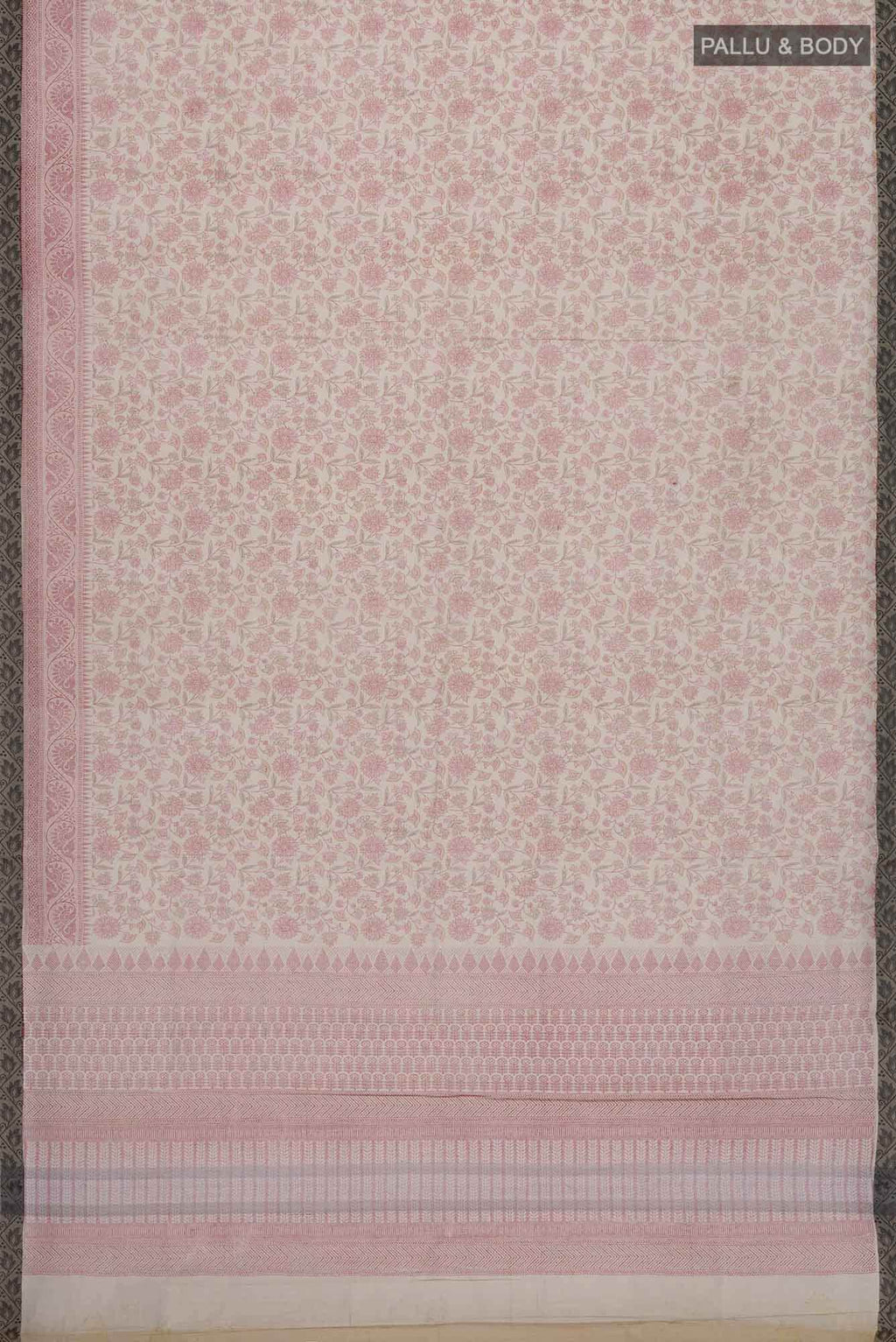 Brown Blended Kota Cotton Saree