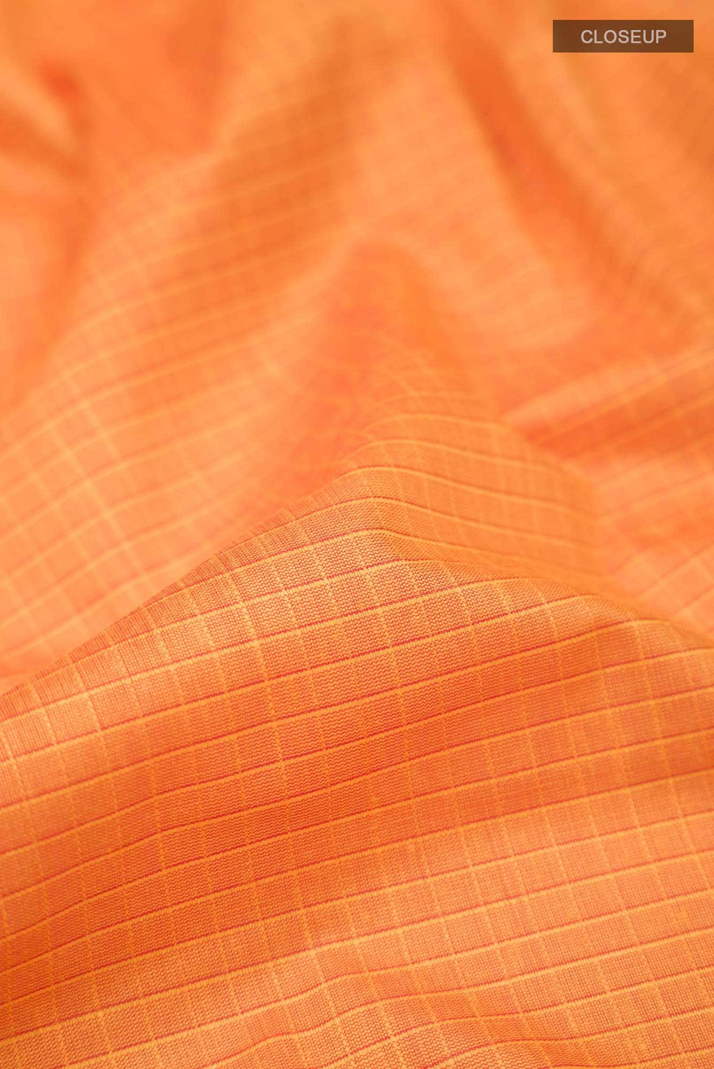 Orange Kalyani Cotton Saree with Zari Border