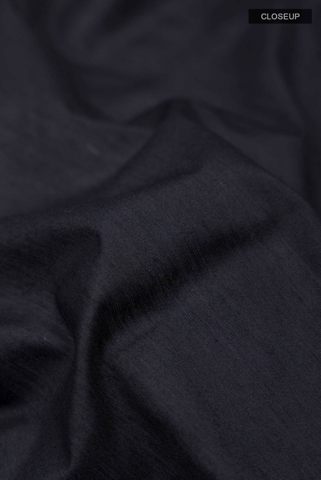 Black Kalyani Cotton Saree with Zari Border
