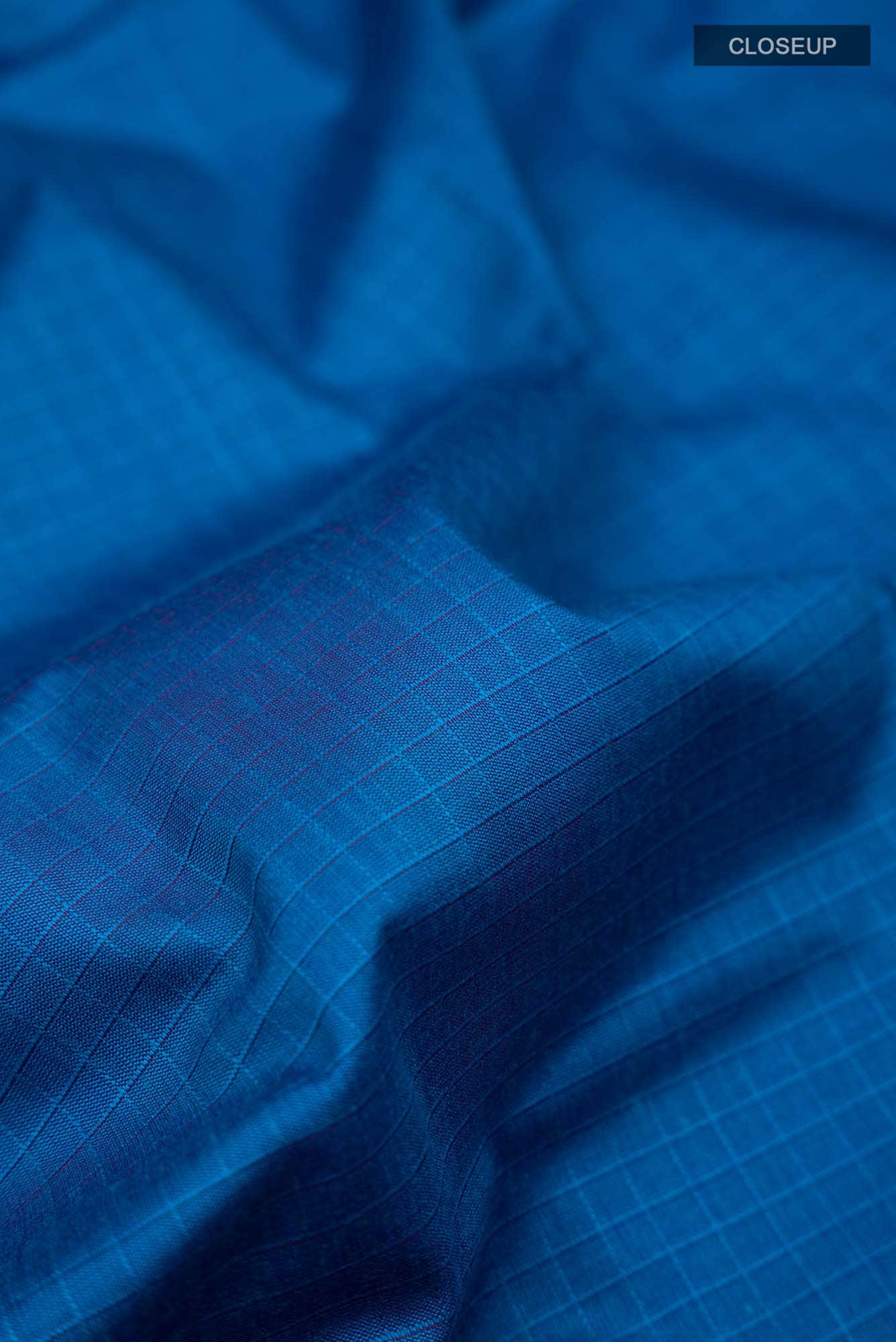Blue Kalyani Cotton Saree with Zari Border