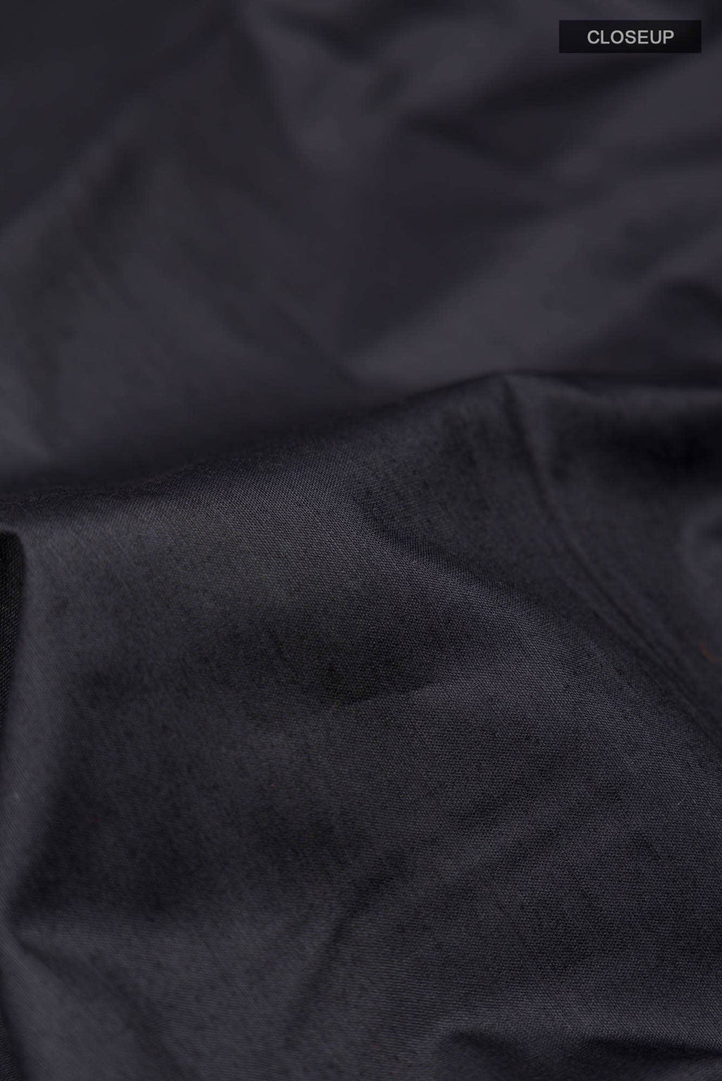 Black Kalyani Cotton Saree with Zari Border