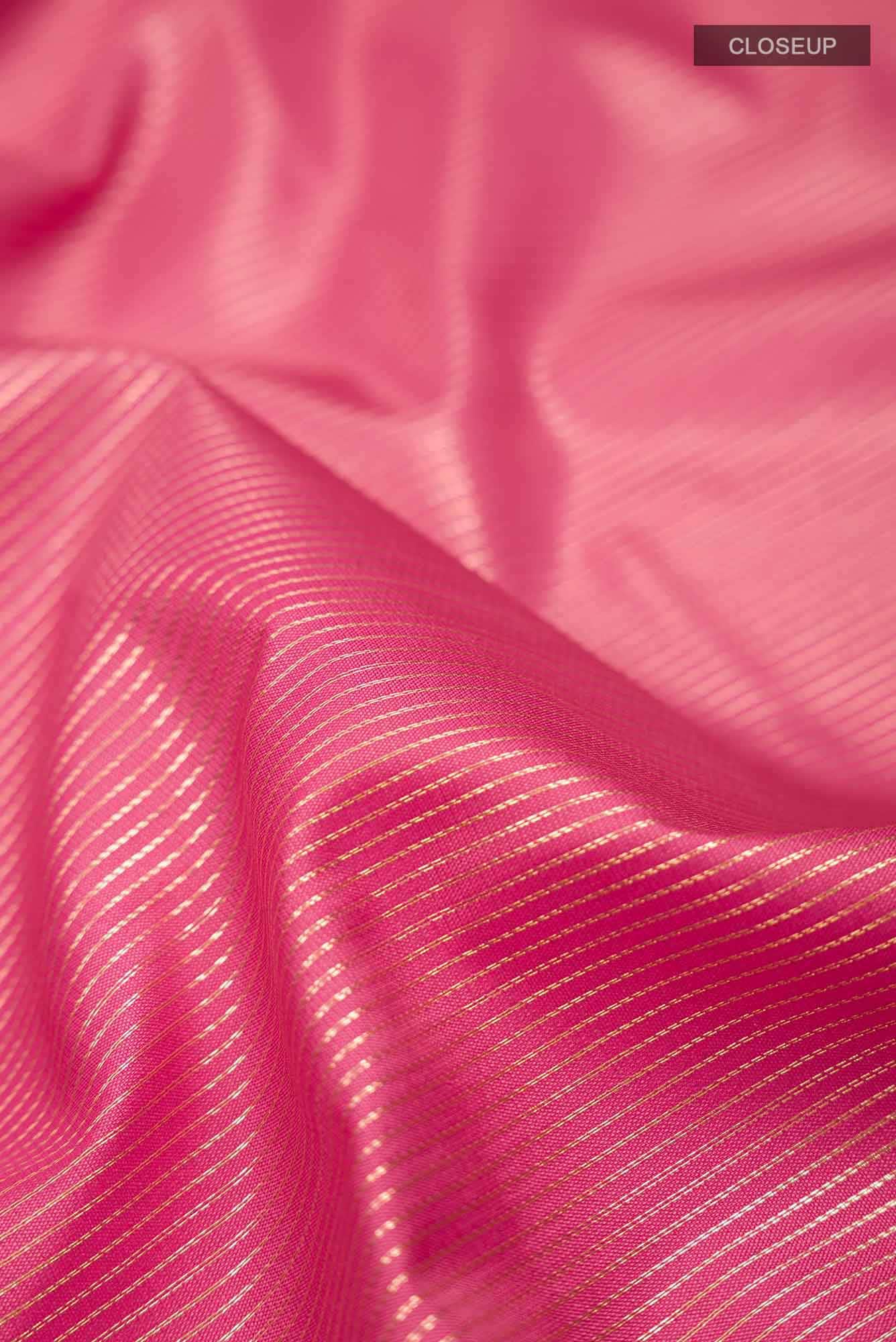 Pink Art Silk Saree with Rich Border