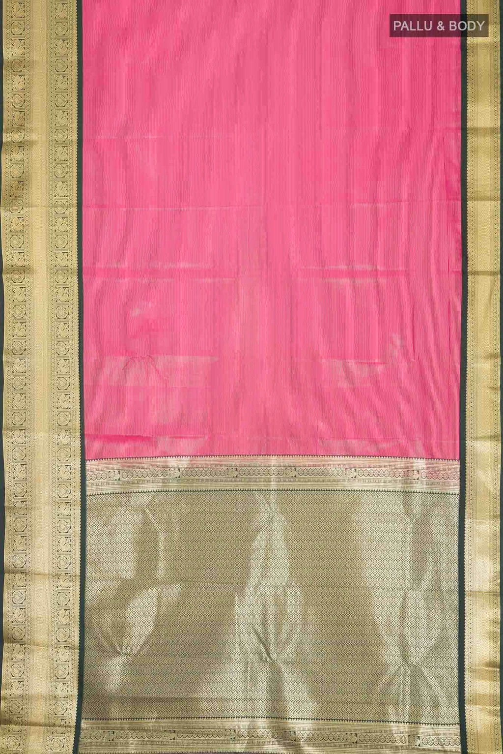 Pink Art Silk Saree with Rich Border