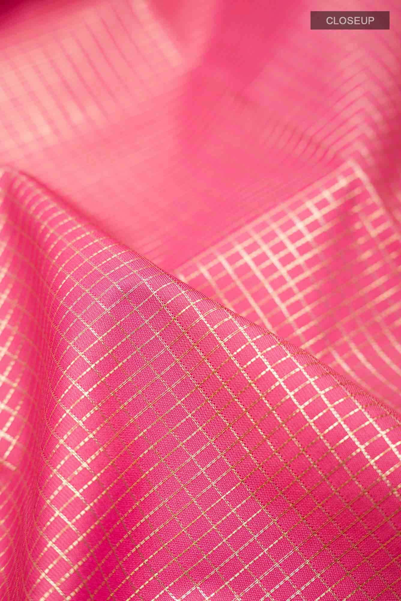 Pink Art Silk Saree with Rich Border