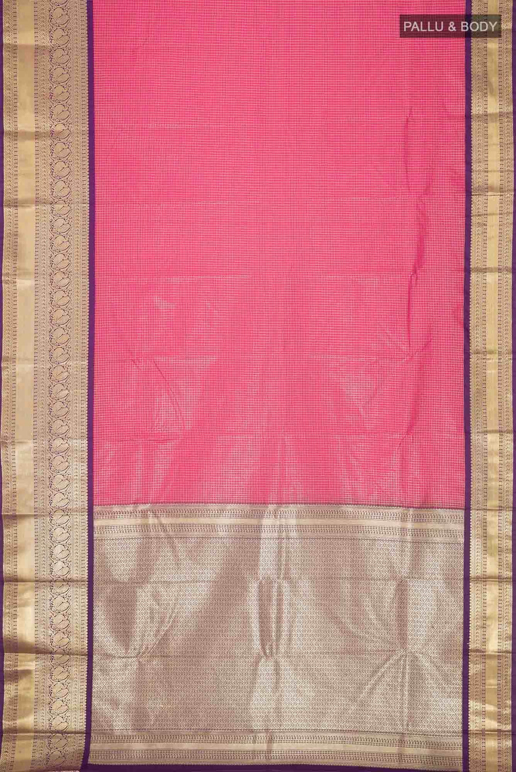 Pink Art Silk Saree with Rich Border