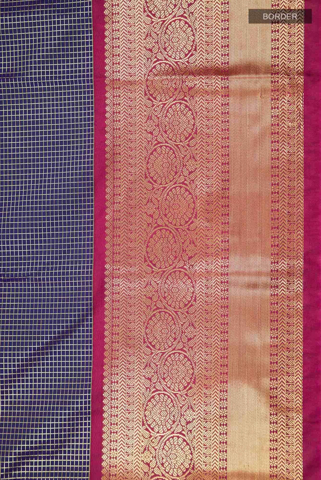Blue Art Silk Saree with Rich Border