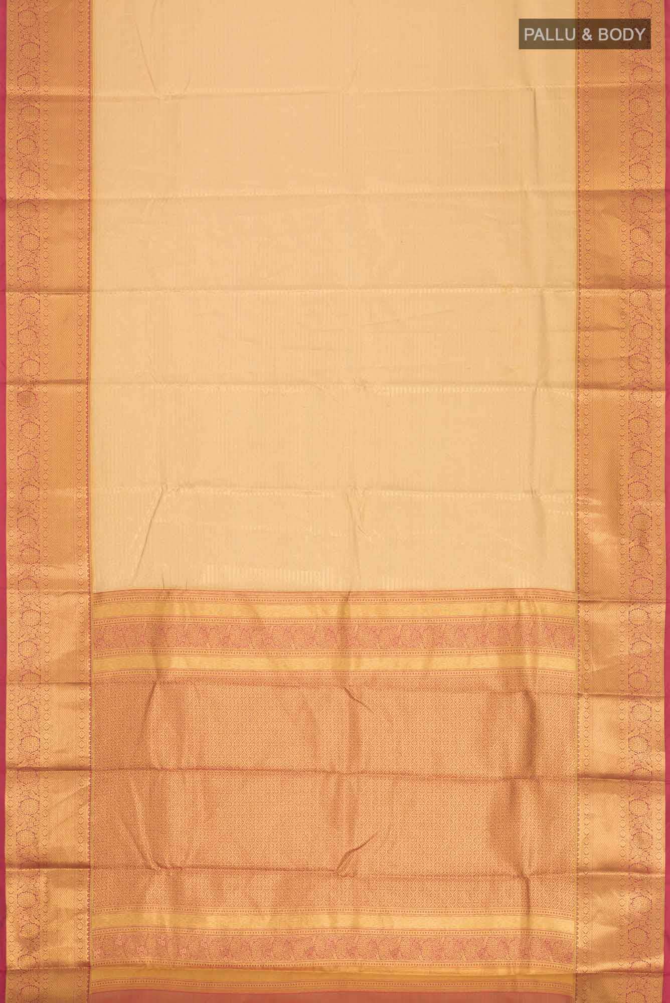 Gold Tissue Silk Saree with Zari Border