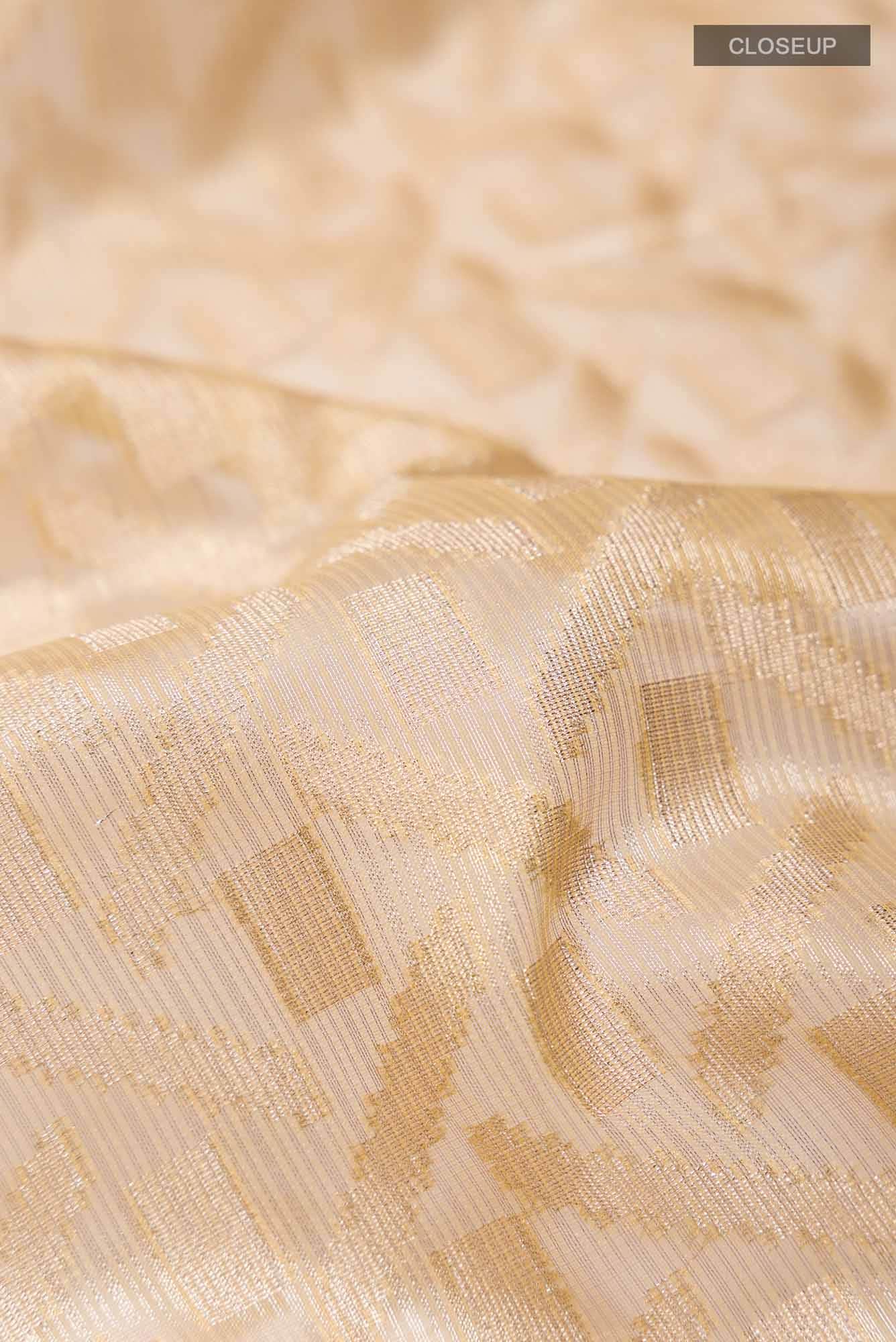 Gold Kota Cotton Saree