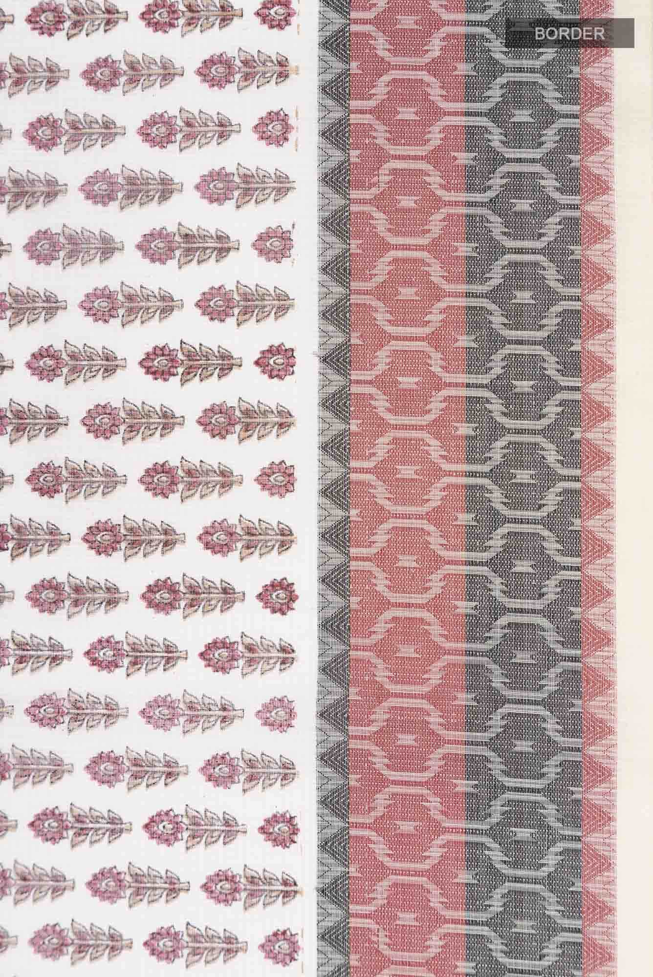 Beige Blended Kota Cotton Saree