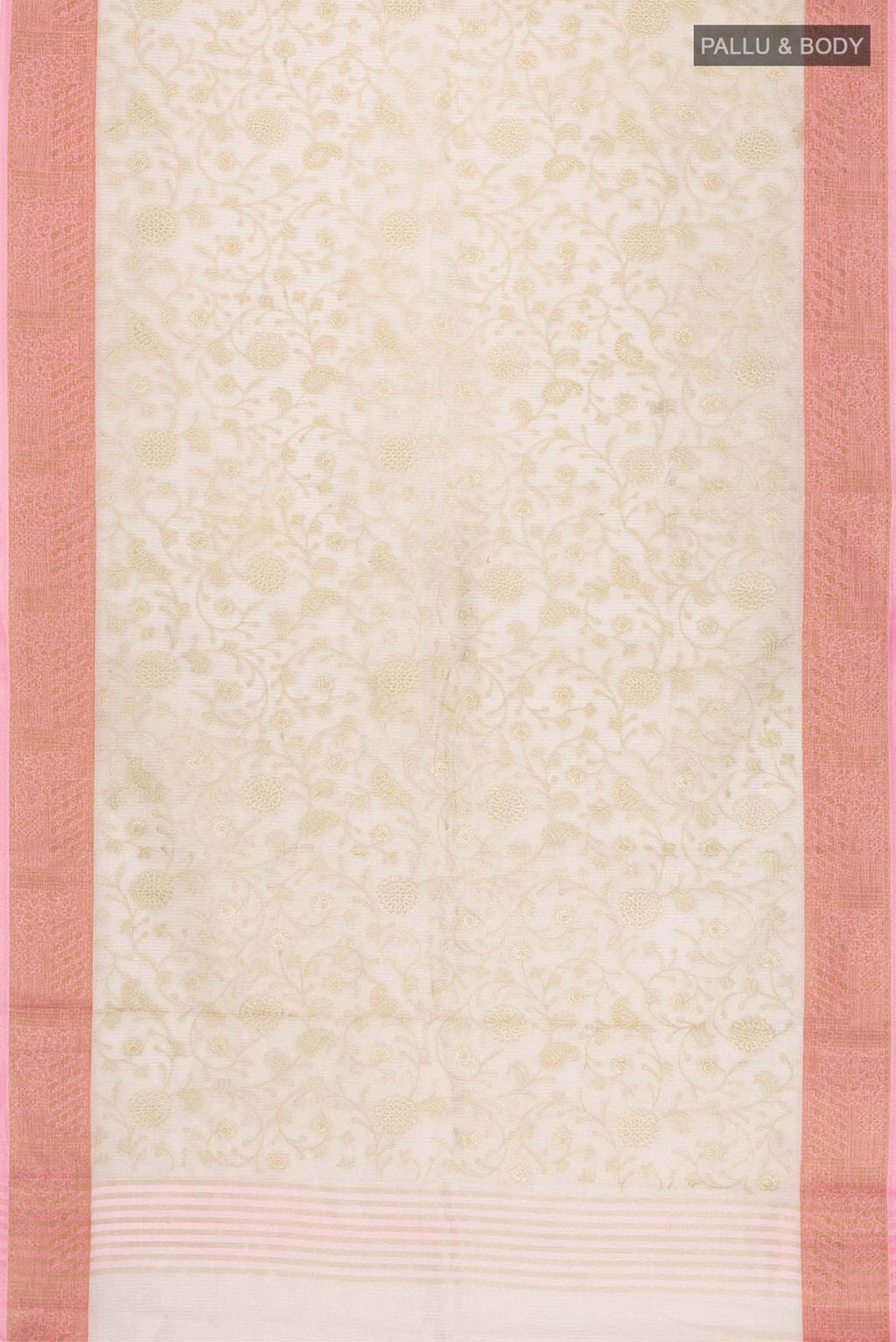 Beige Kota Cotton Saree