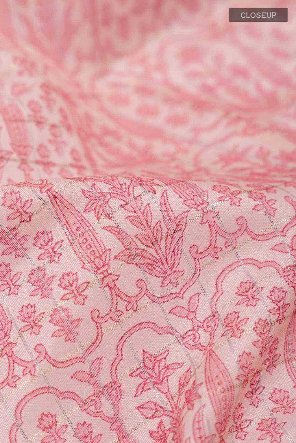 Peach Silk Cotton Saree