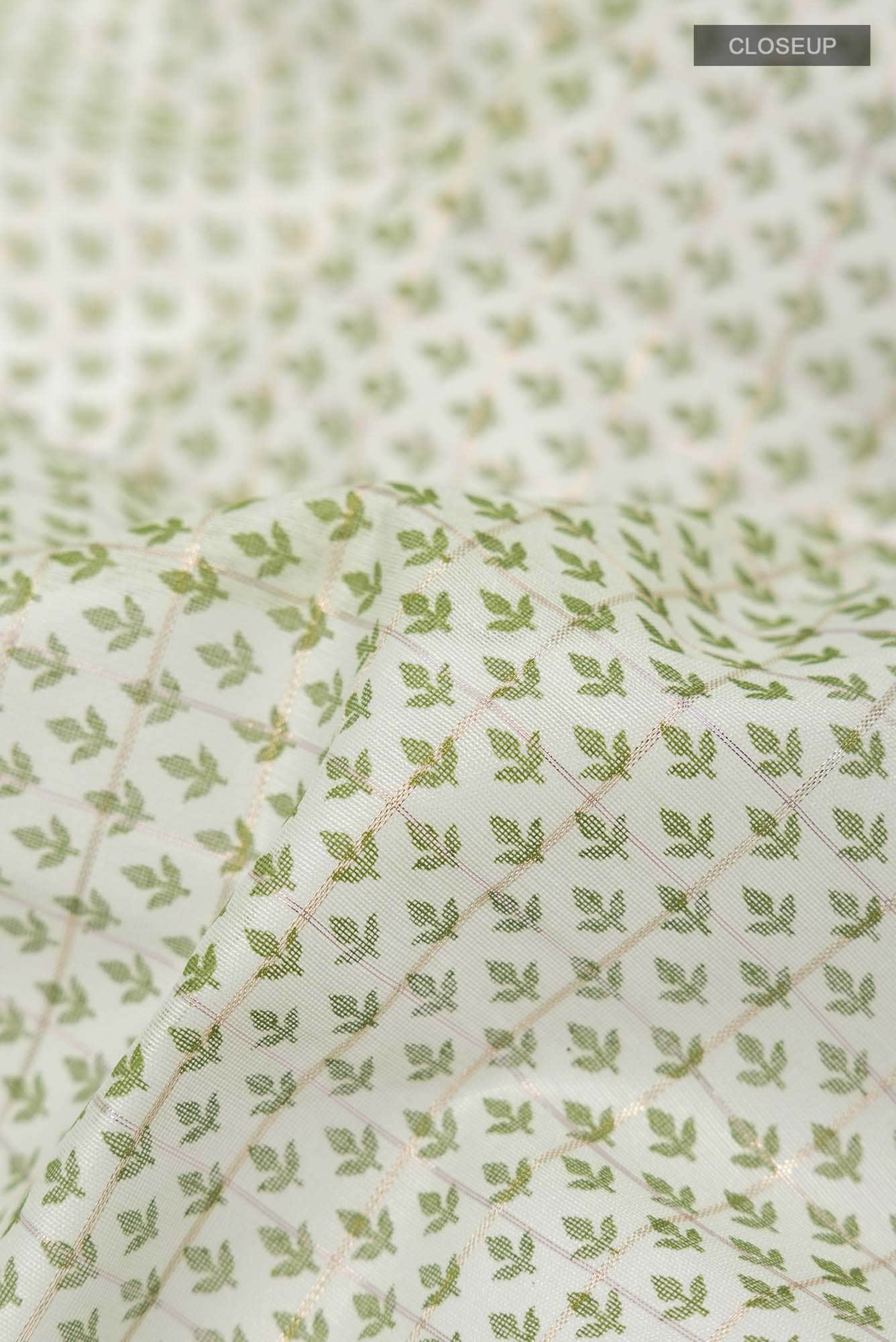 Green Blended Silk Cotton Saree