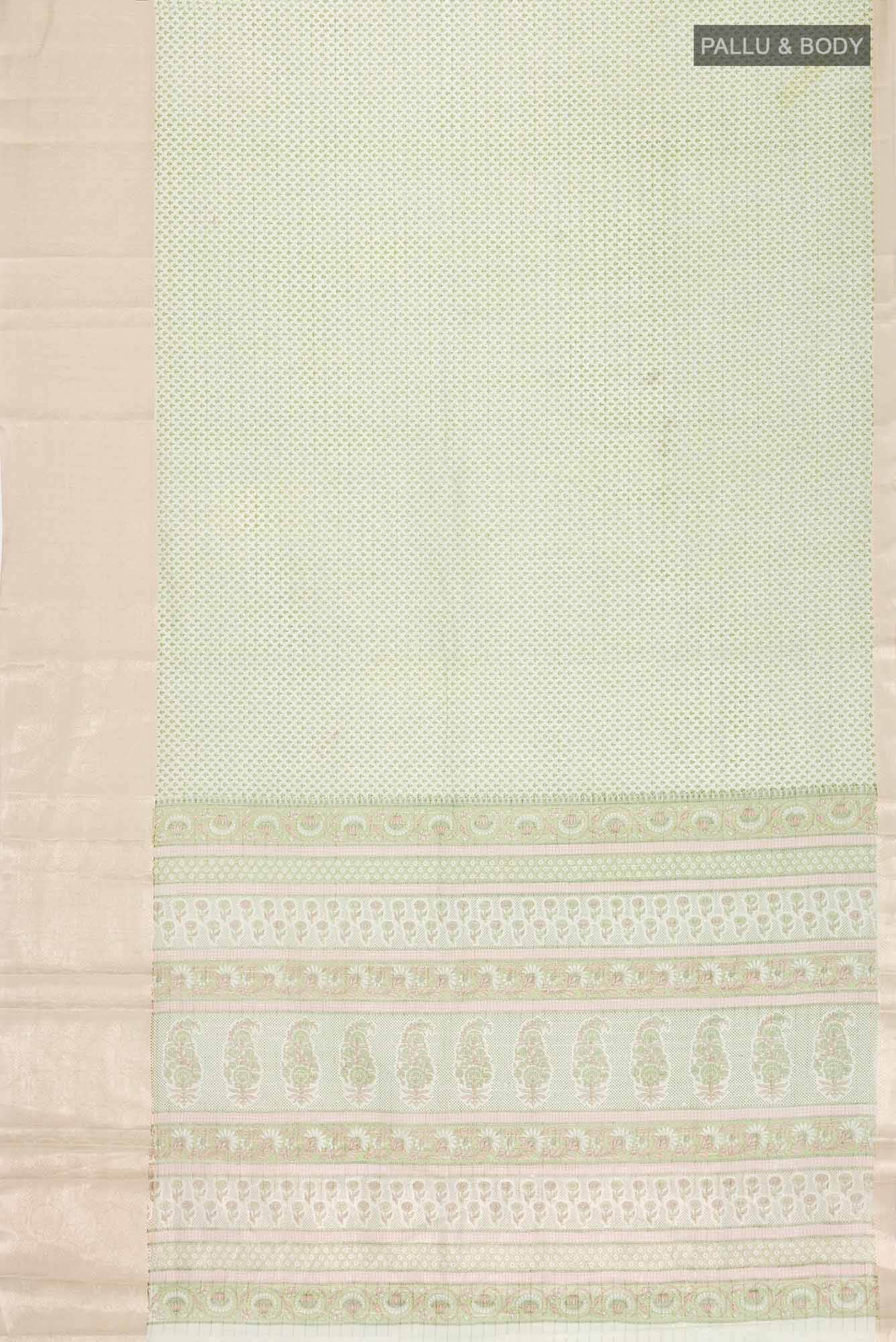 Green Blended Silk Cotton Saree