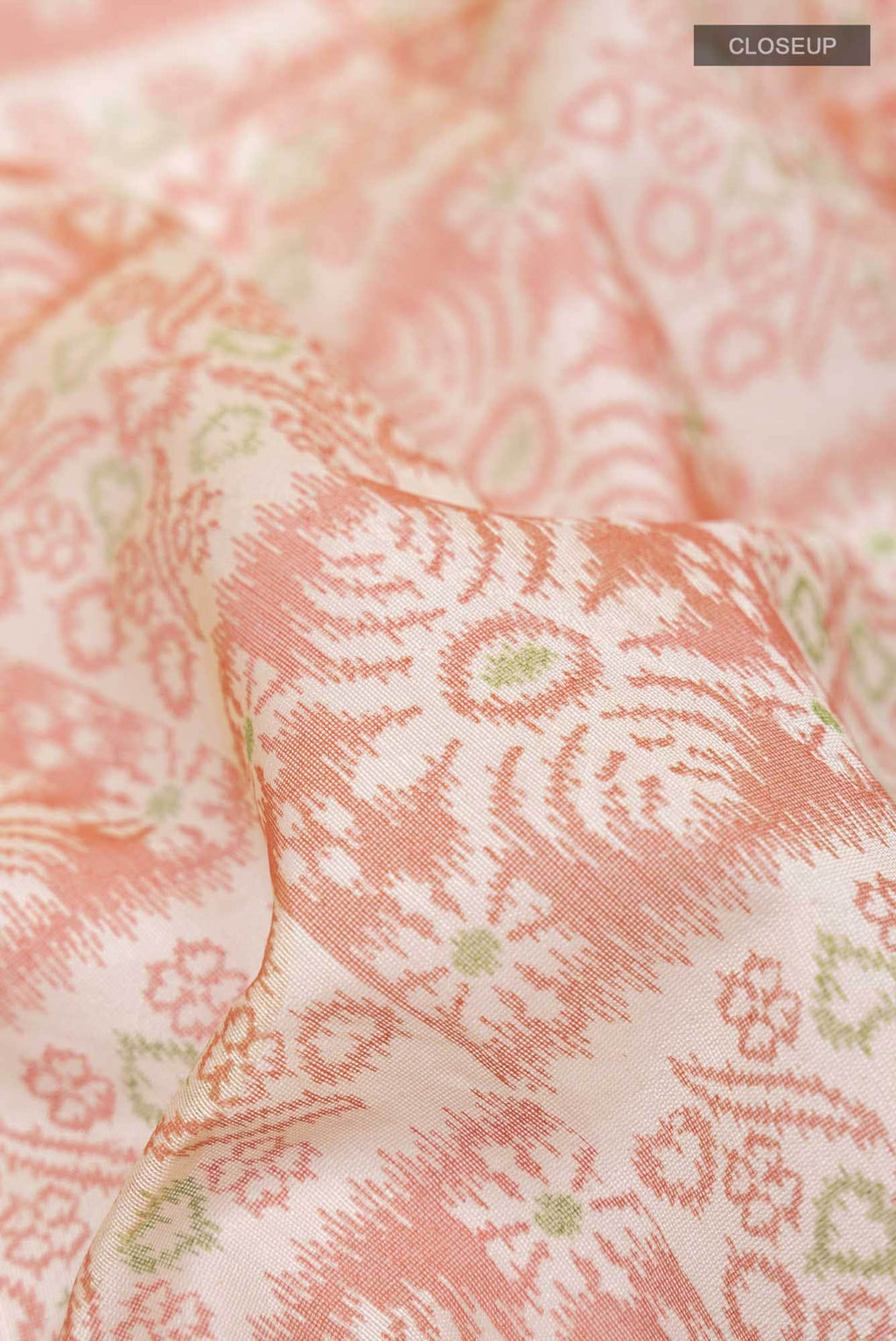 Beige Blended Silk Cotton Saree