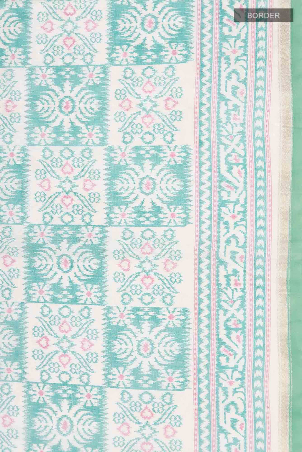 Green Blended Silk Cotton Saree