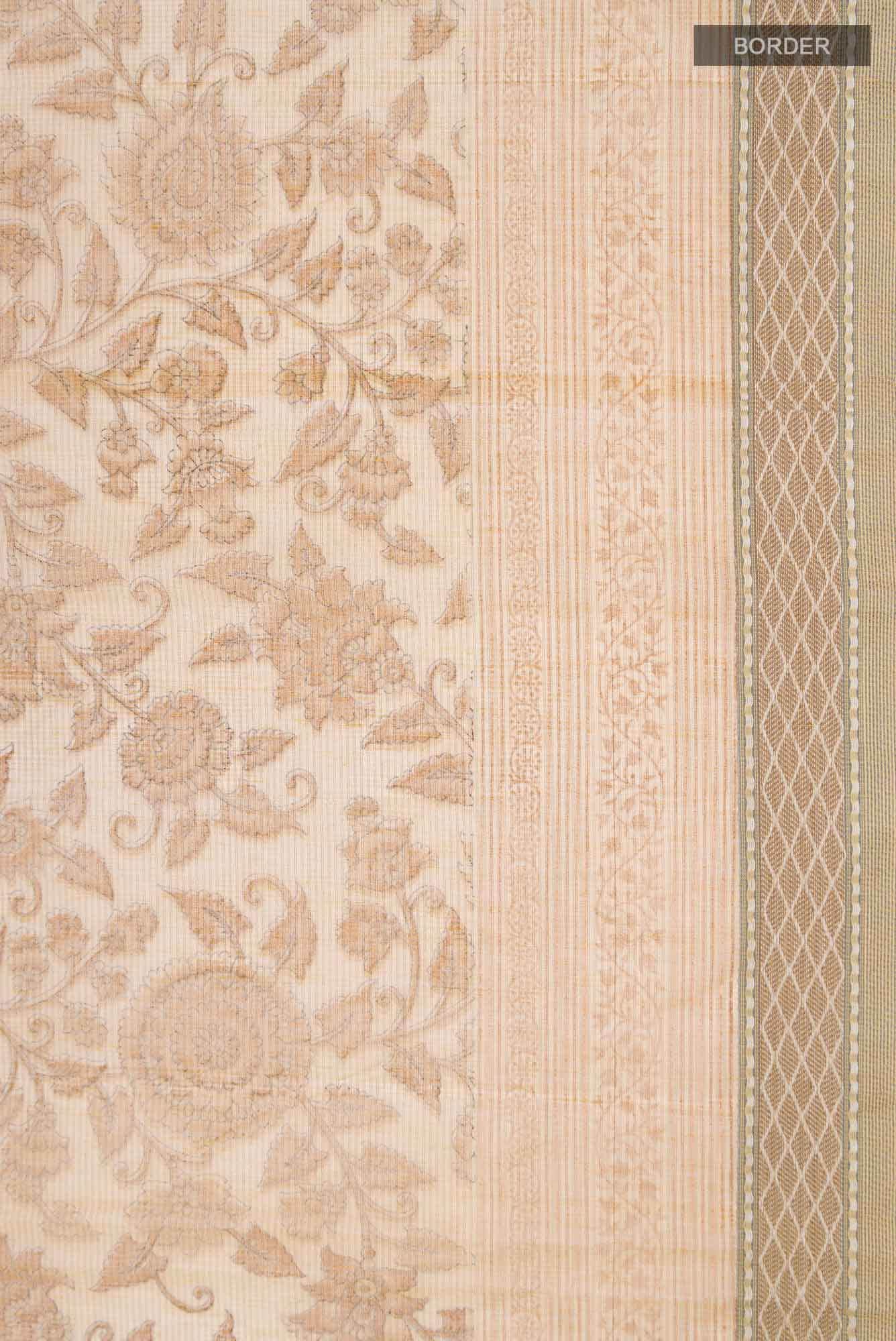 Yellow Blended Kota Cotton Saree