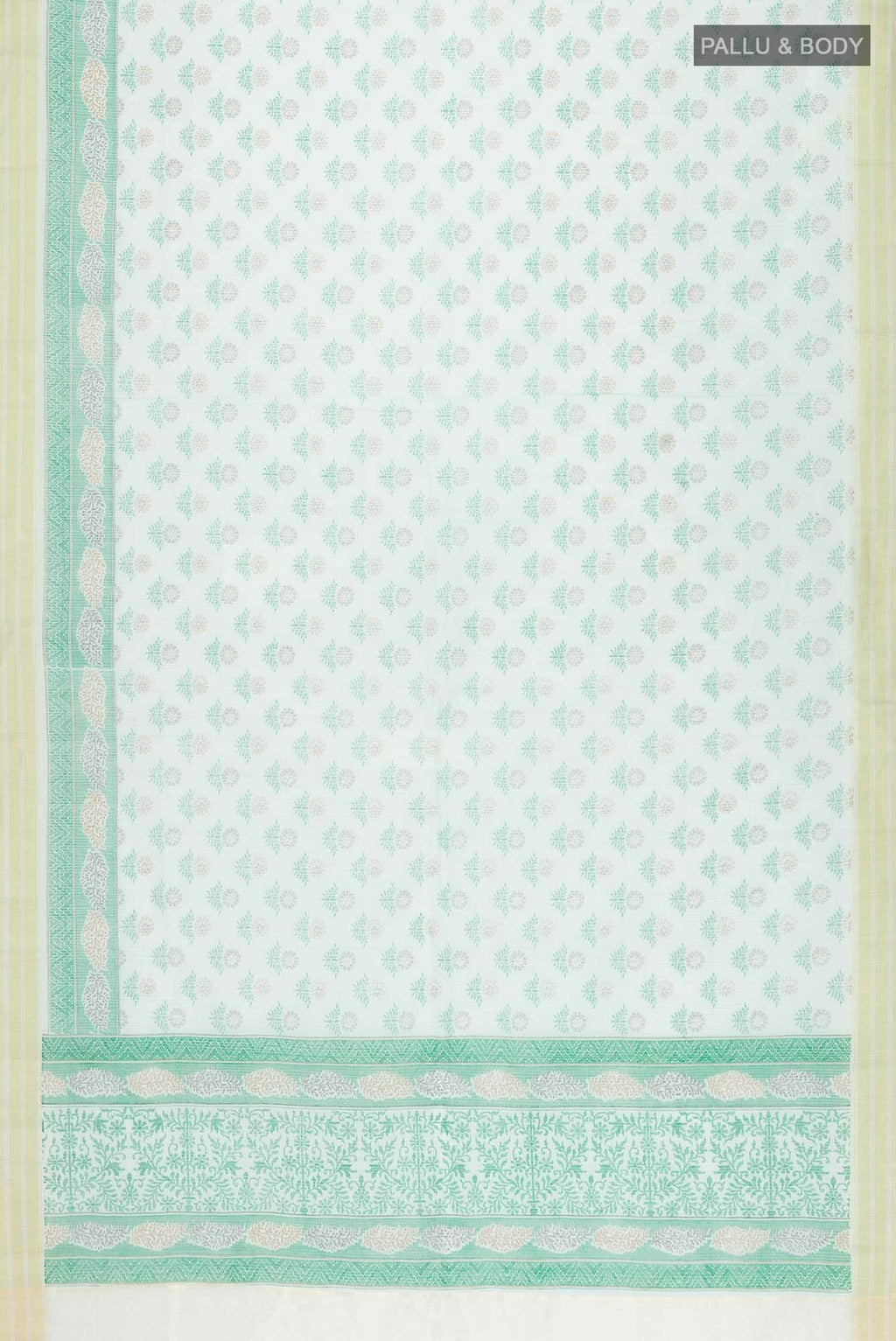Green Blended Kota Cotton Saree