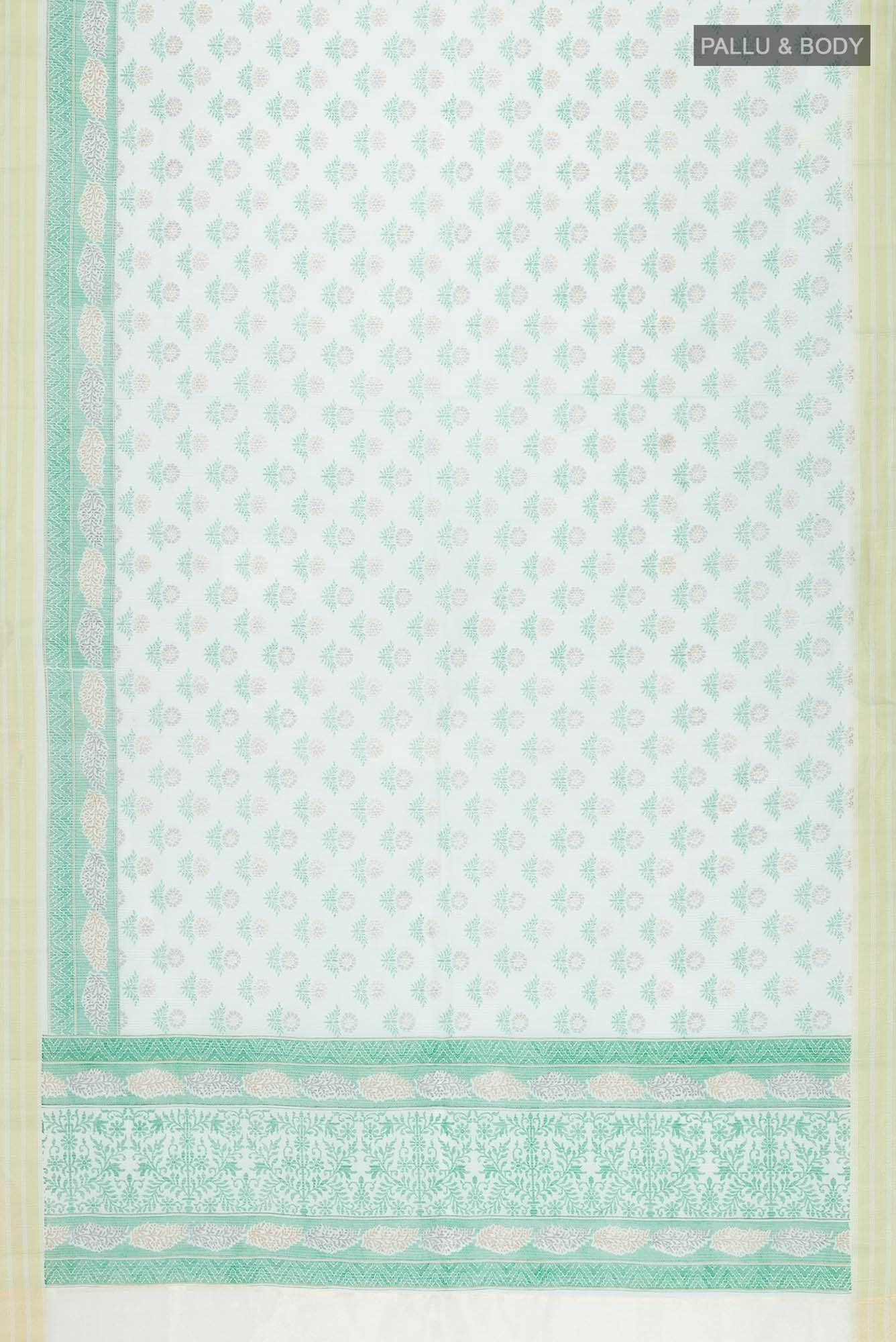 Green Blended Kota Cotton Saree