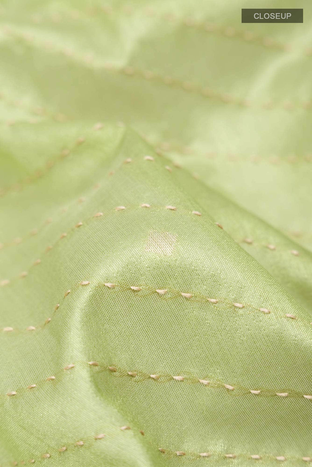 Green Blended Raw Silk Saree