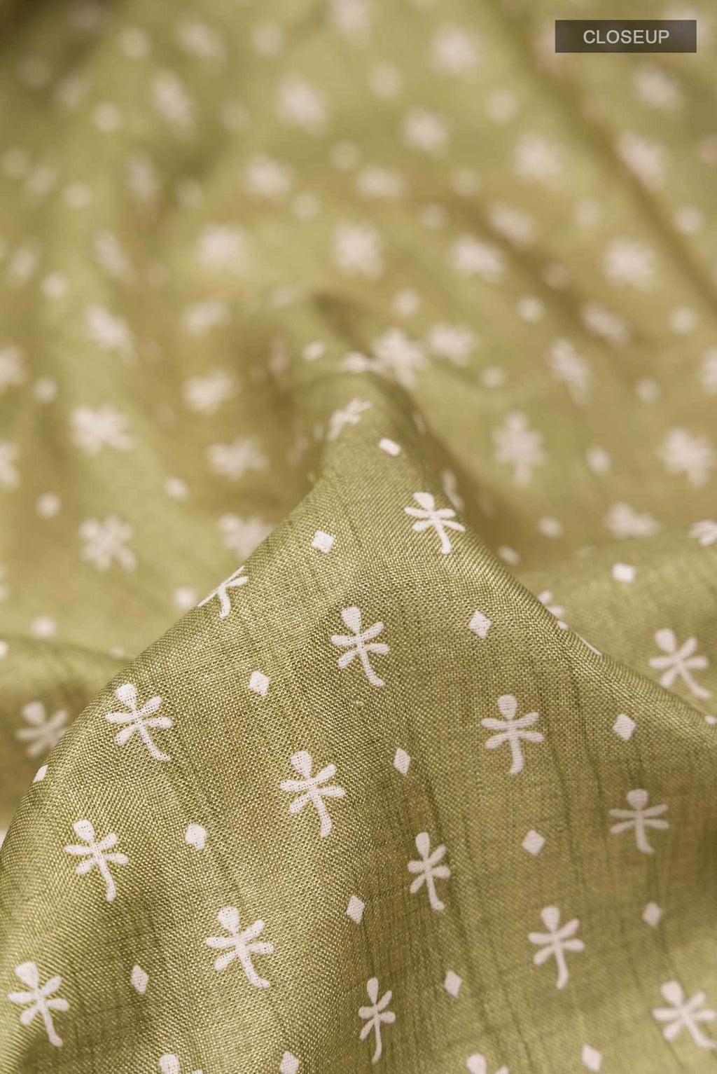 Green Blended Tussar Silk Saree