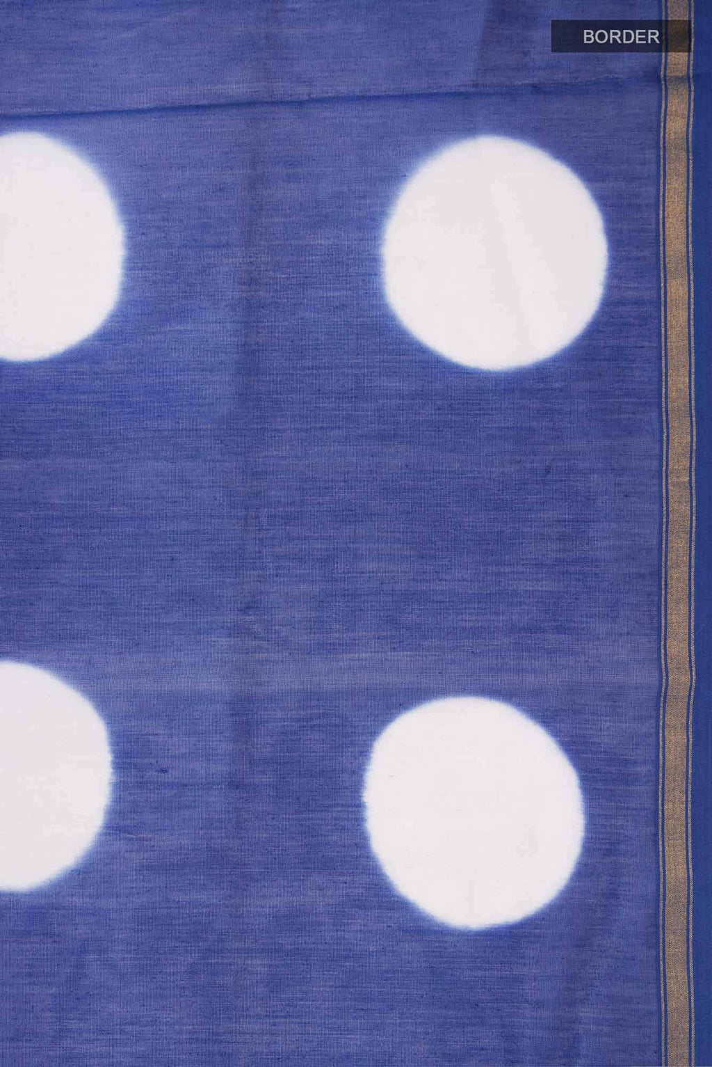Blue Shibori Print Silk Cotton Saree