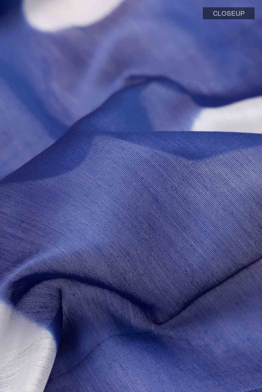 Blue Shibori Print Silk Cotton Saree