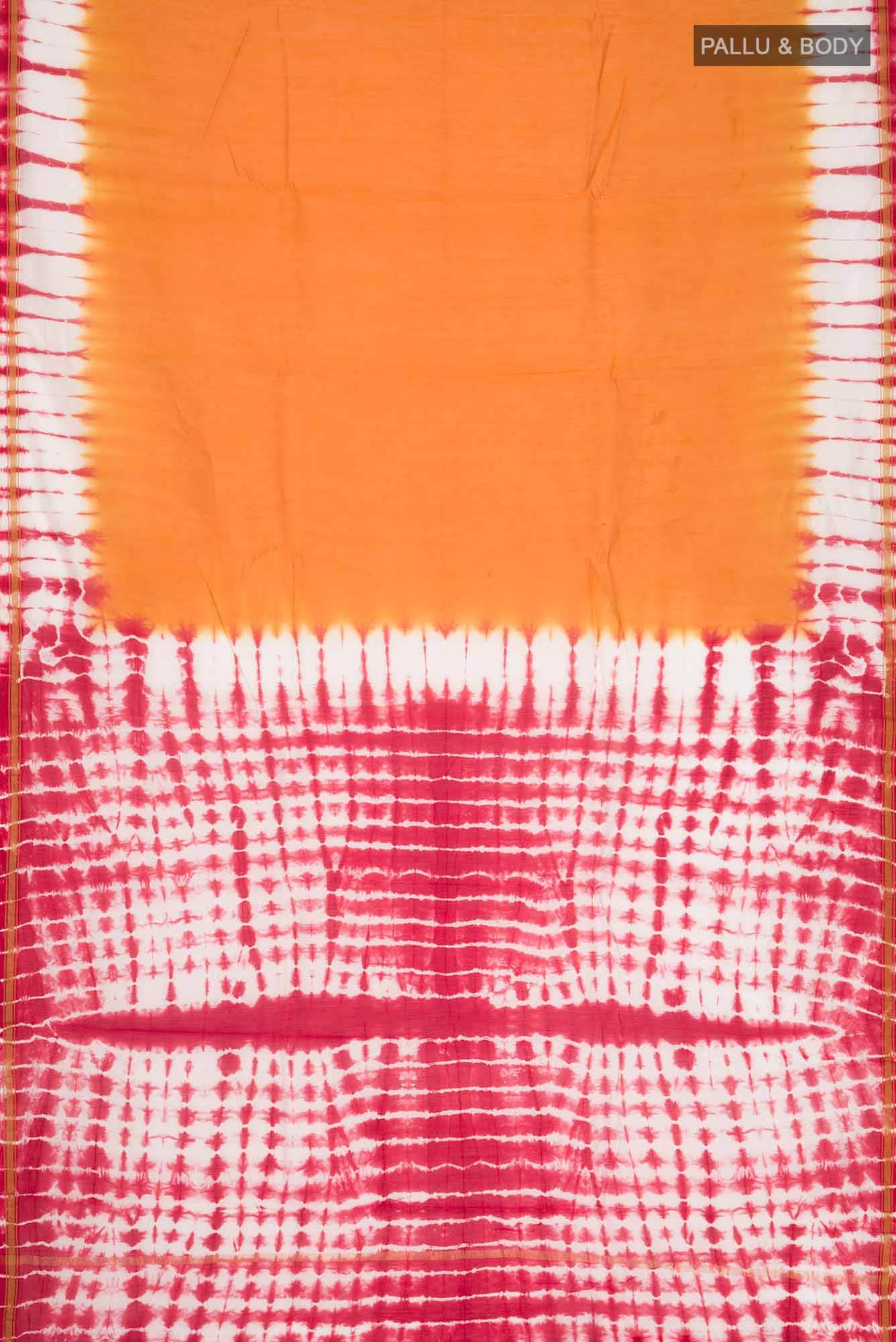 Cream Shibori Print Silk Cotton Saree