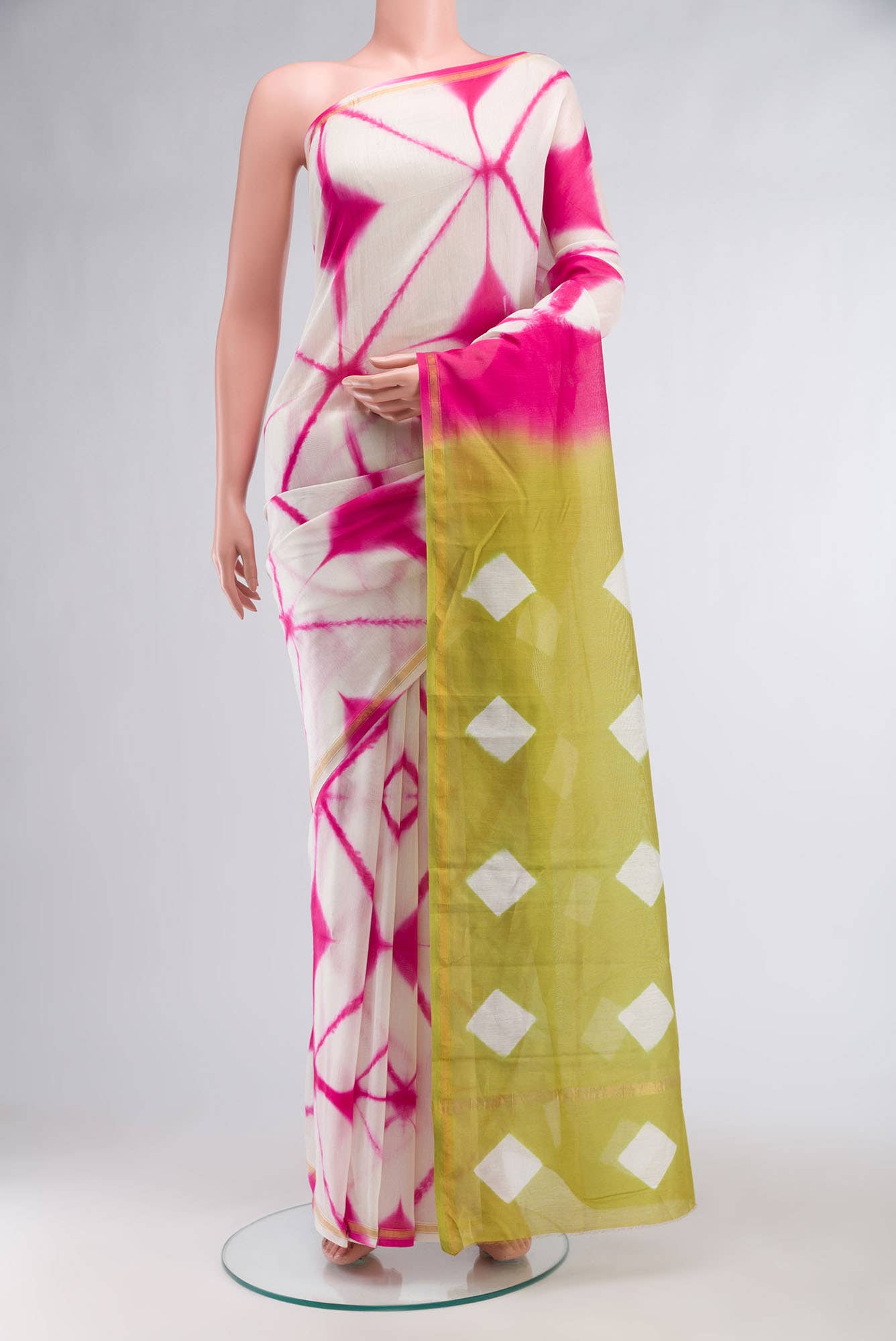 Multi Tie Diy Chanderi Silk Cotton Saree