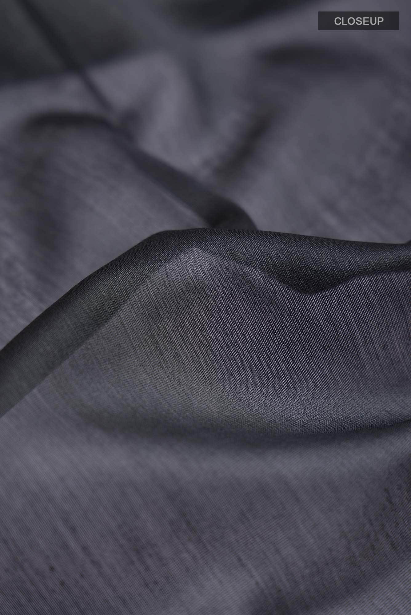 Grey Shibori Print Silk Cotton Saree