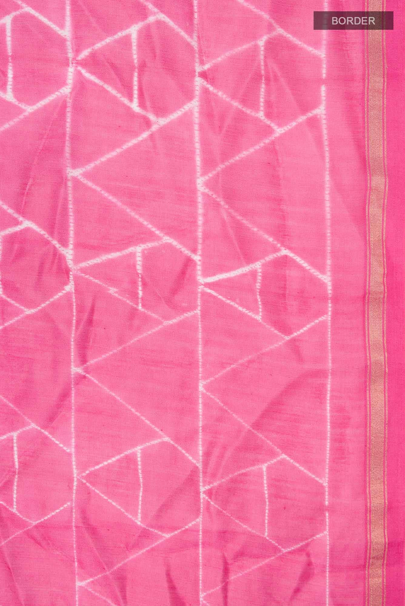 Pink Tie Diy Chanderi Silk Cotton Saree