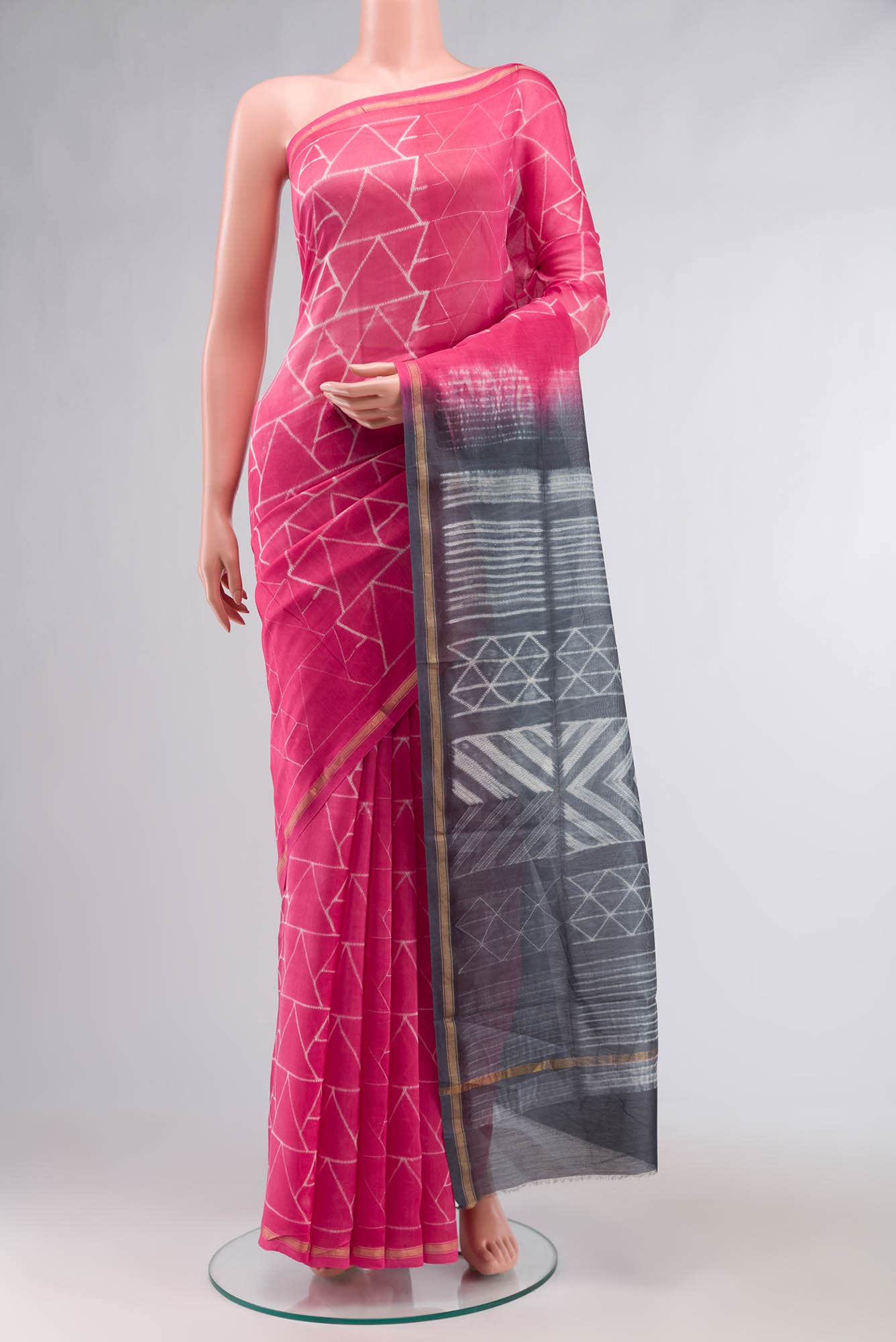 Pink Tie Diy Chanderi Silk Cotton Saree