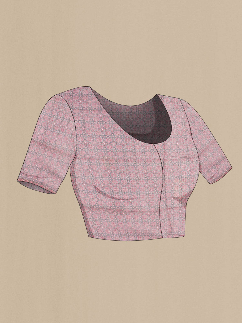 Navy Blue Blended Tussar Silk Saree