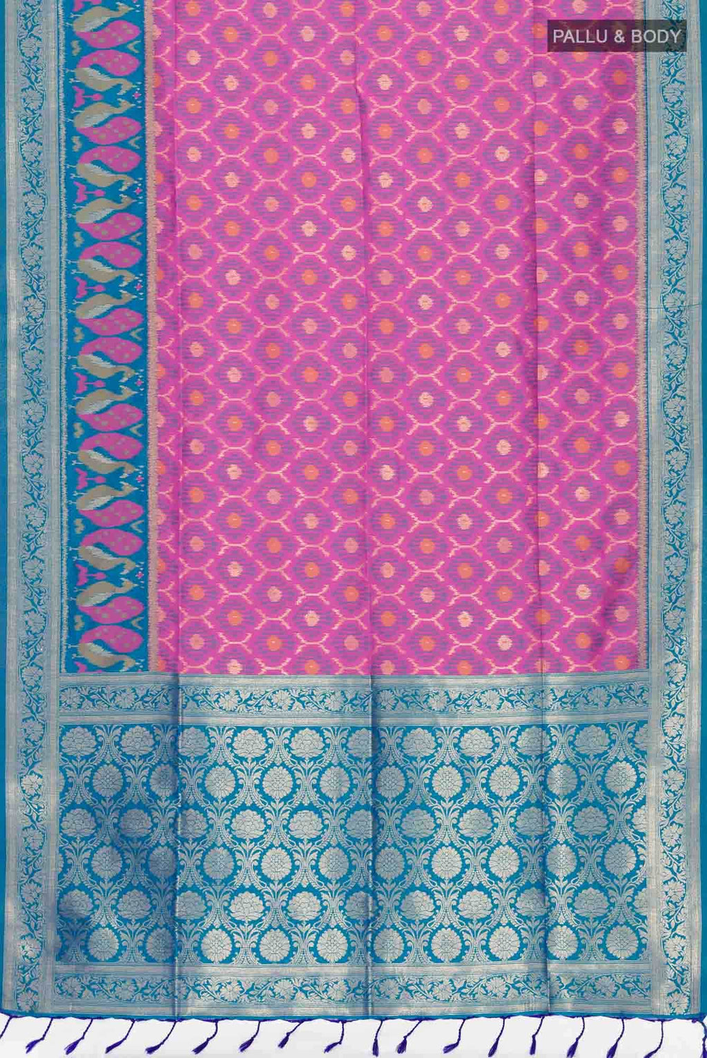 Pink Blended Soft Silk Saree