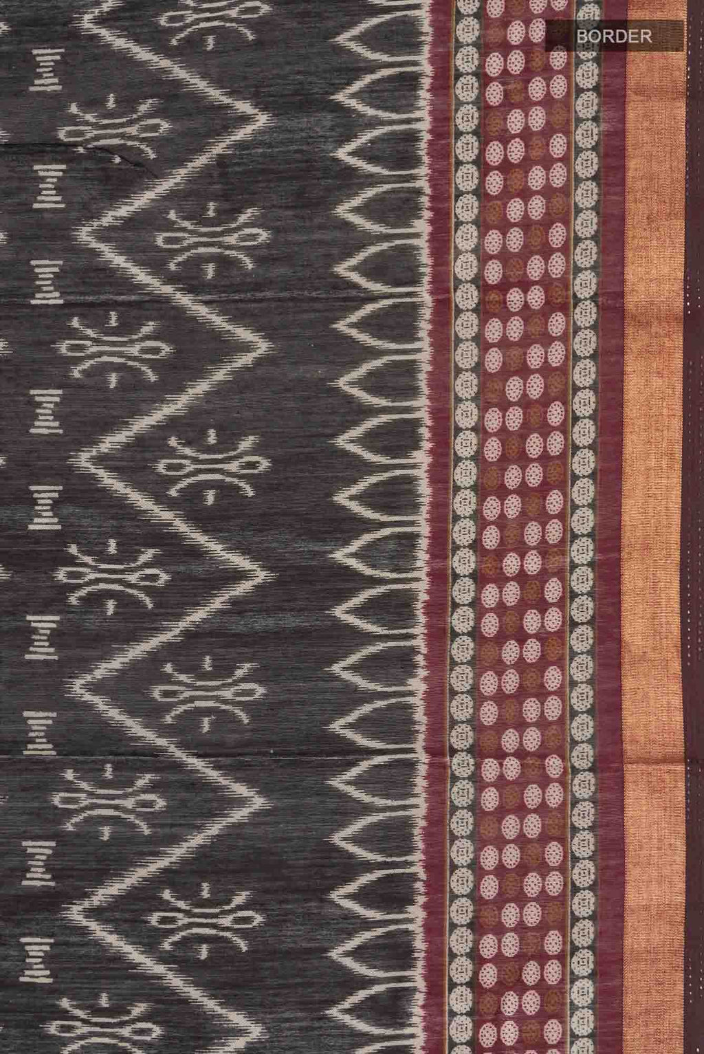 Black Blended Silk Cotton Saree