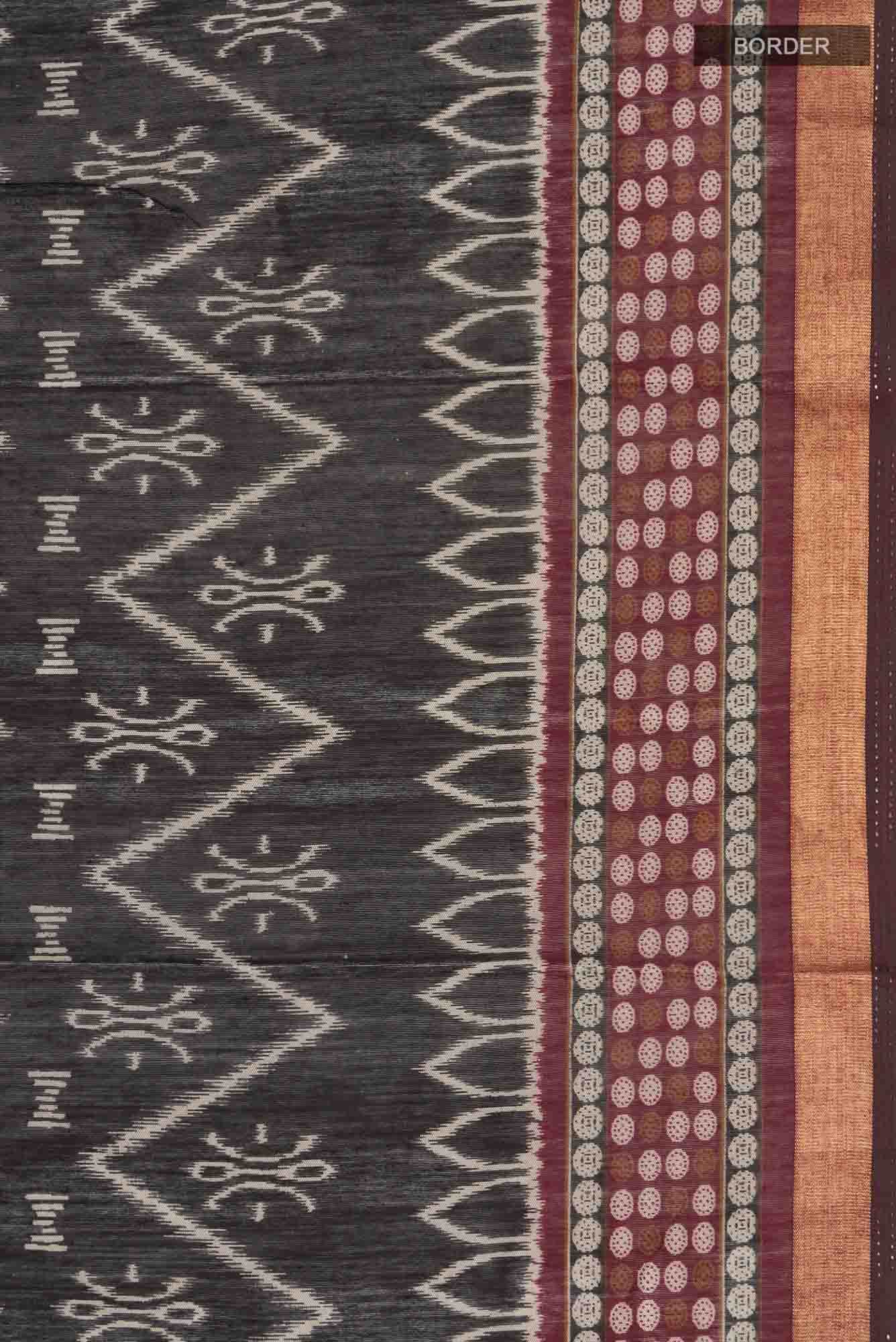 Black Blended Silk Cotton Saree