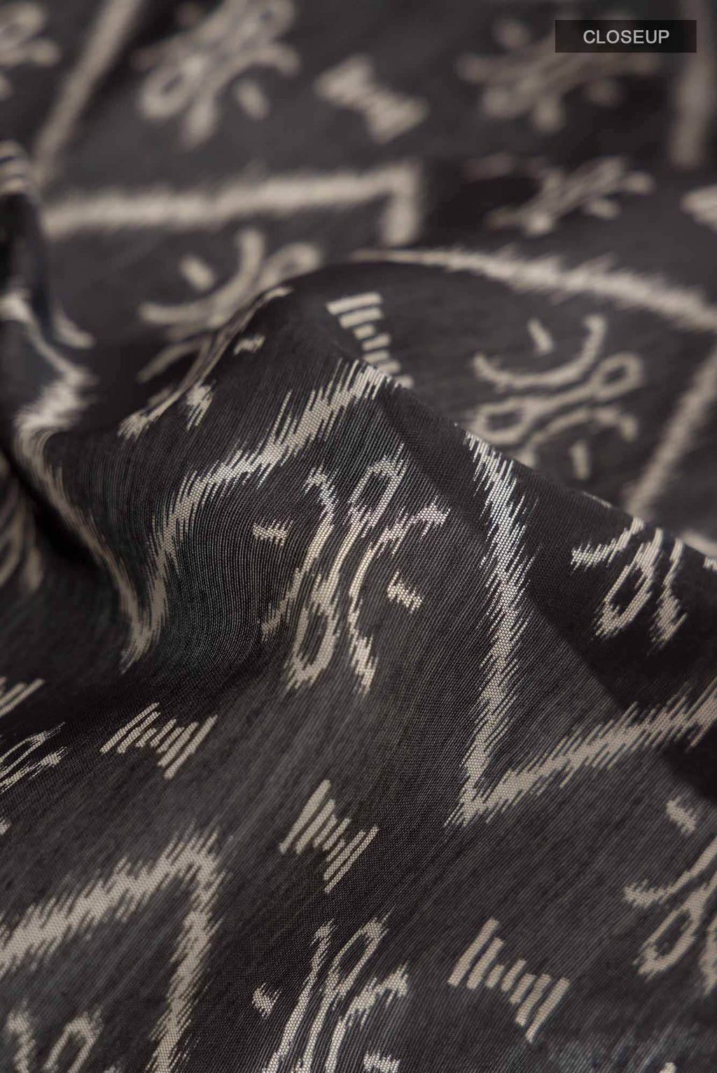 Black Blended Silk Cotton Saree