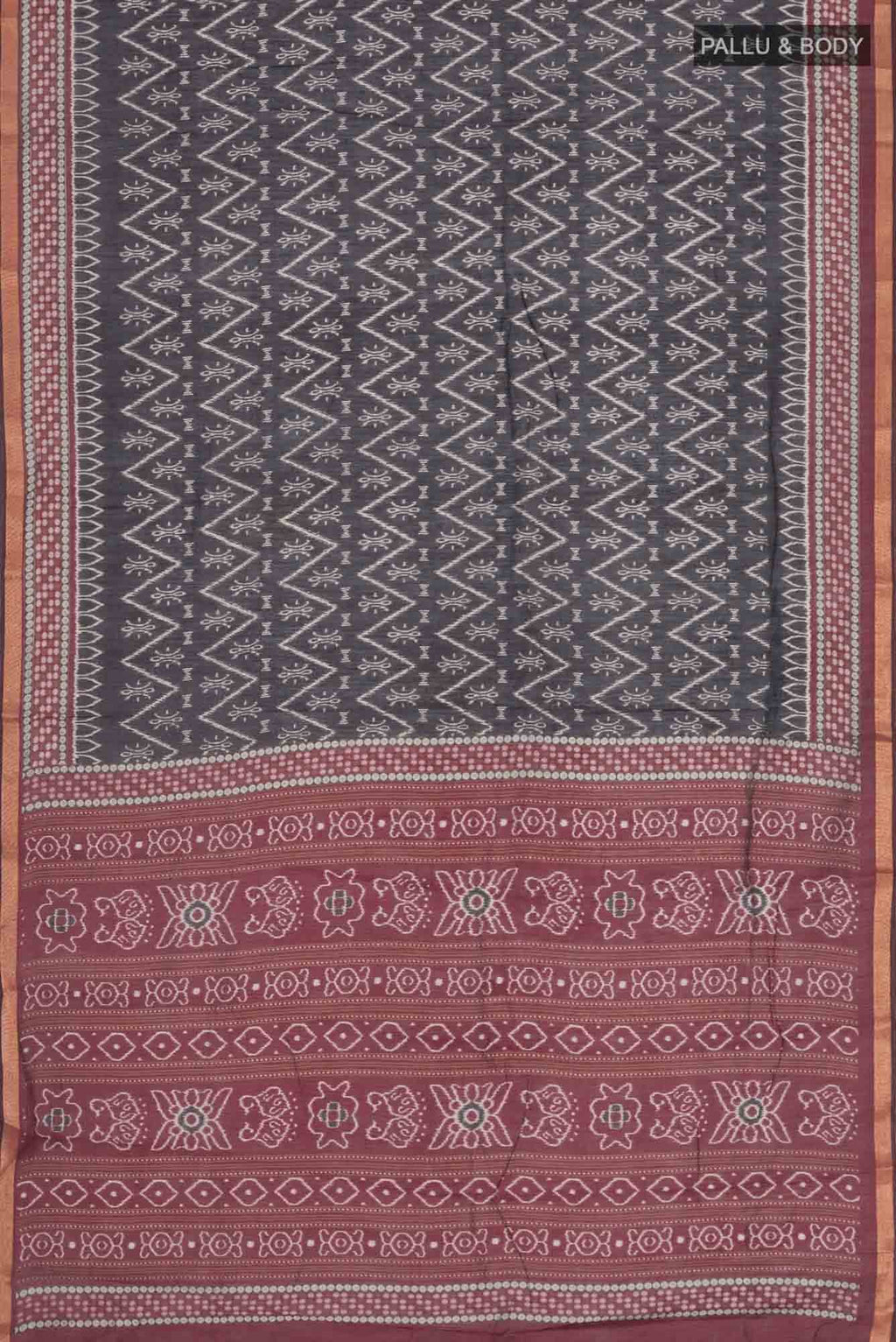 Black Blended Silk Cotton Saree