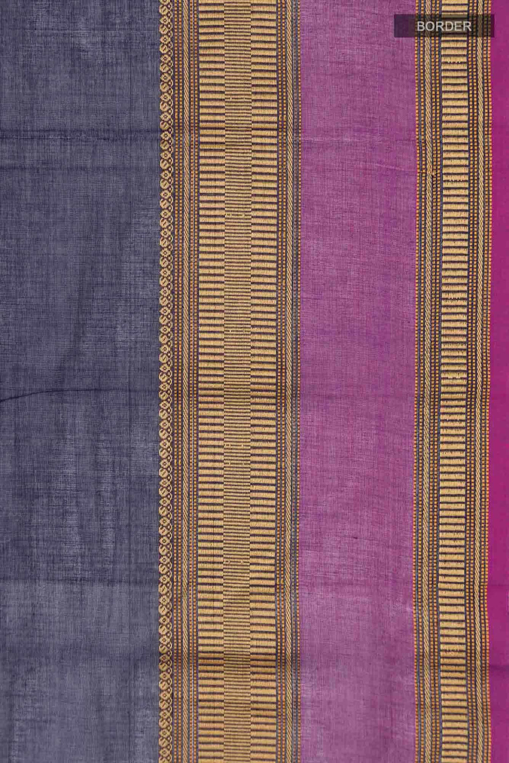 Navy Blue Kanchi Cotton Saree