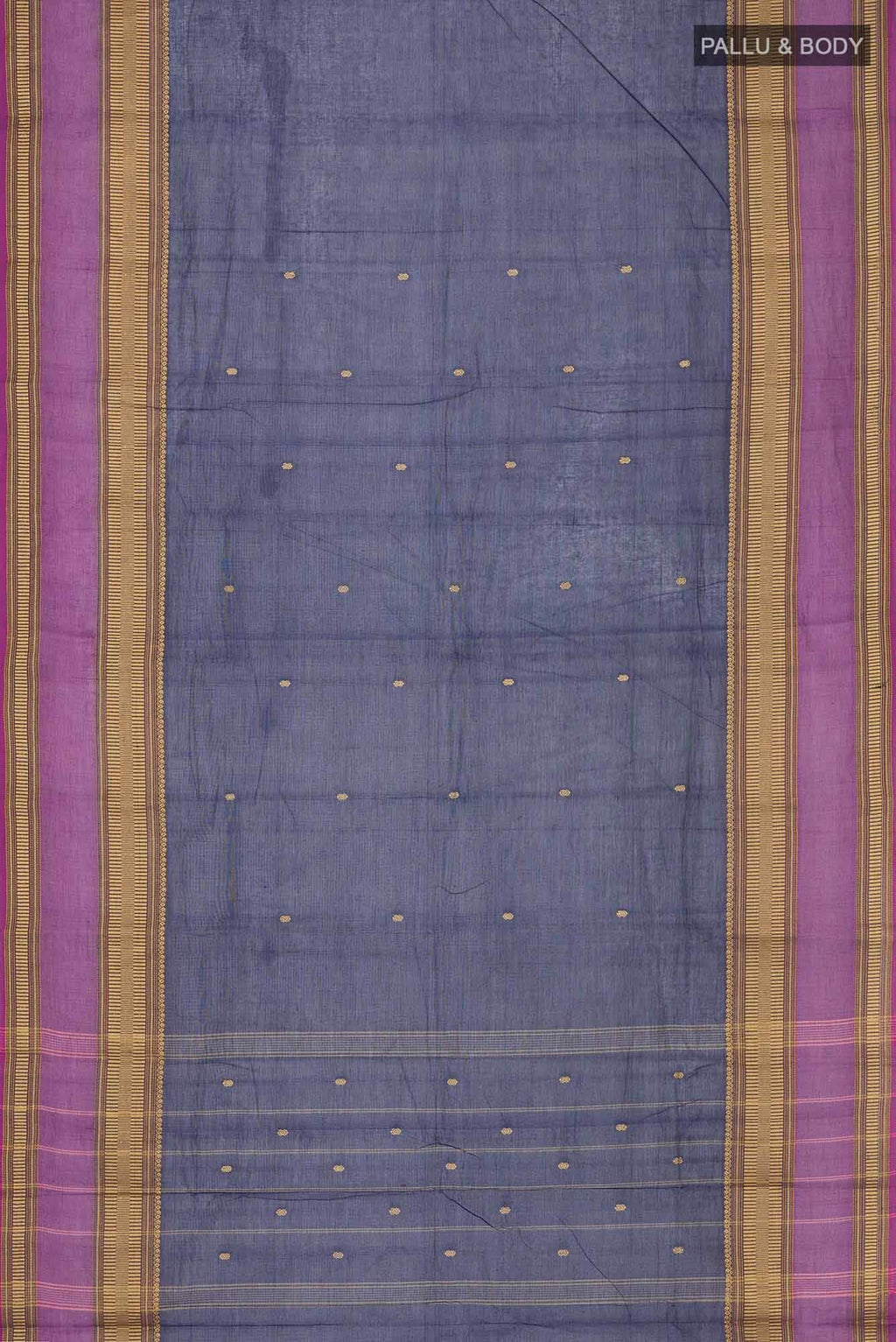 Navy Blue Kanchi Cotton Saree
